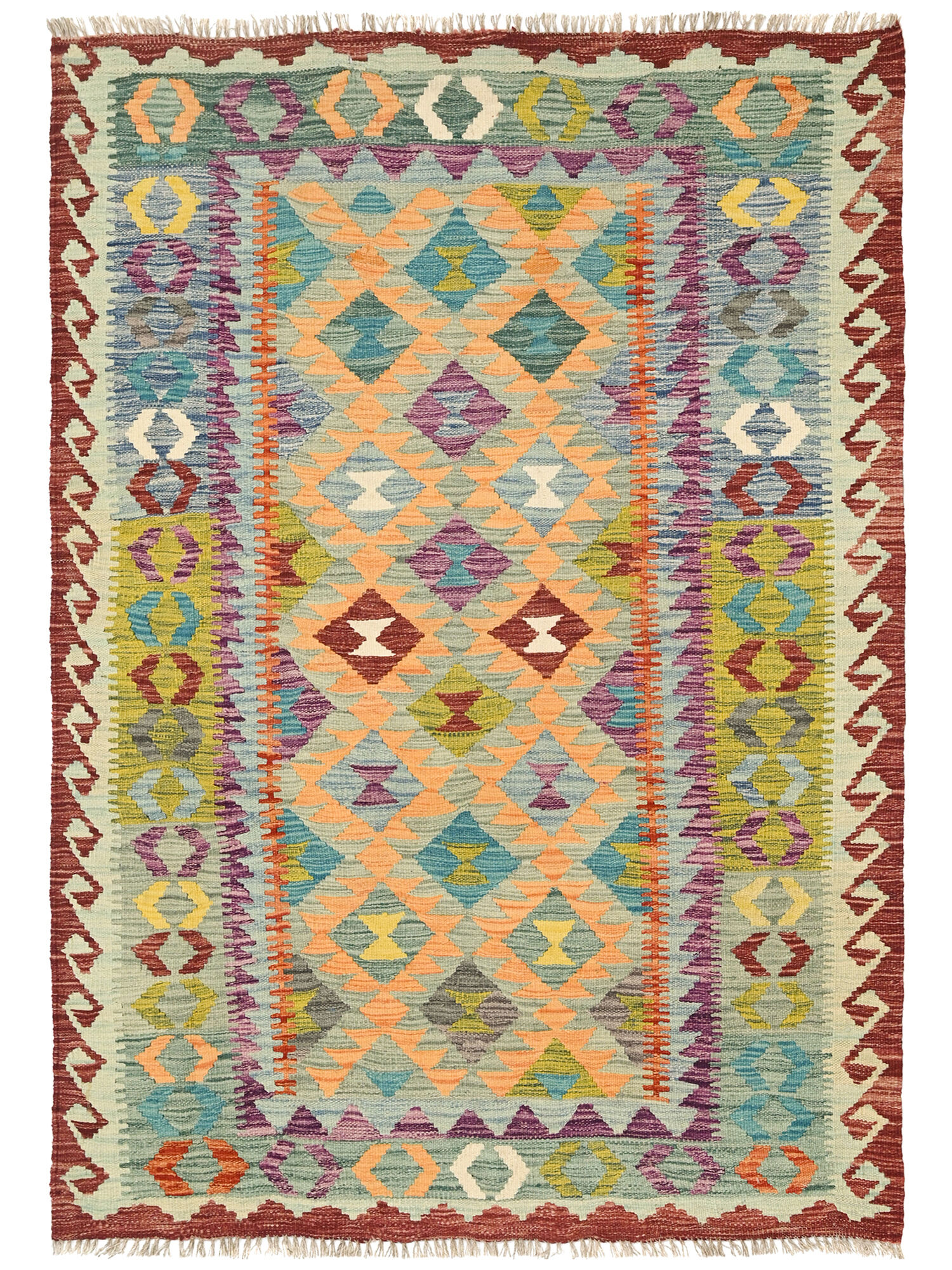Kelim Afghan Old style Matta 125x174