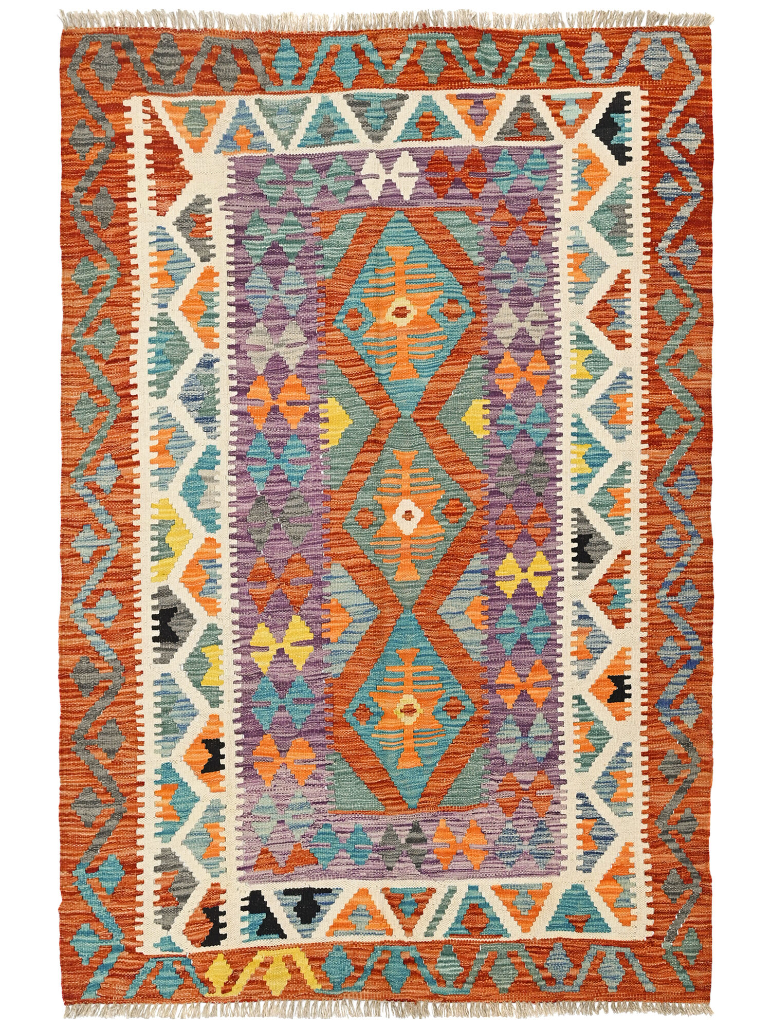 Kelim Afghan Old style Matta 128x177