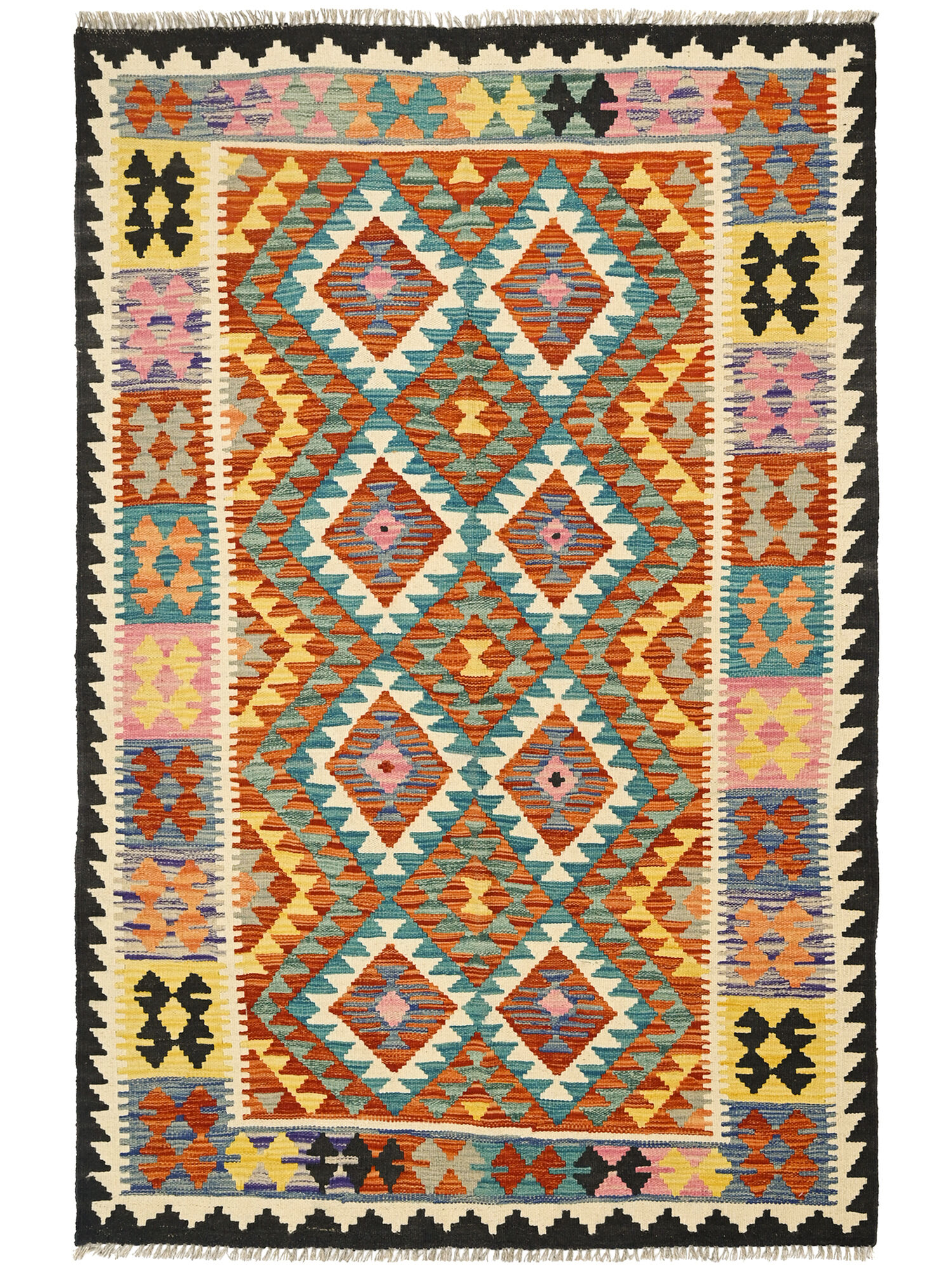 Kelim Afghan Old style Matta 122x186