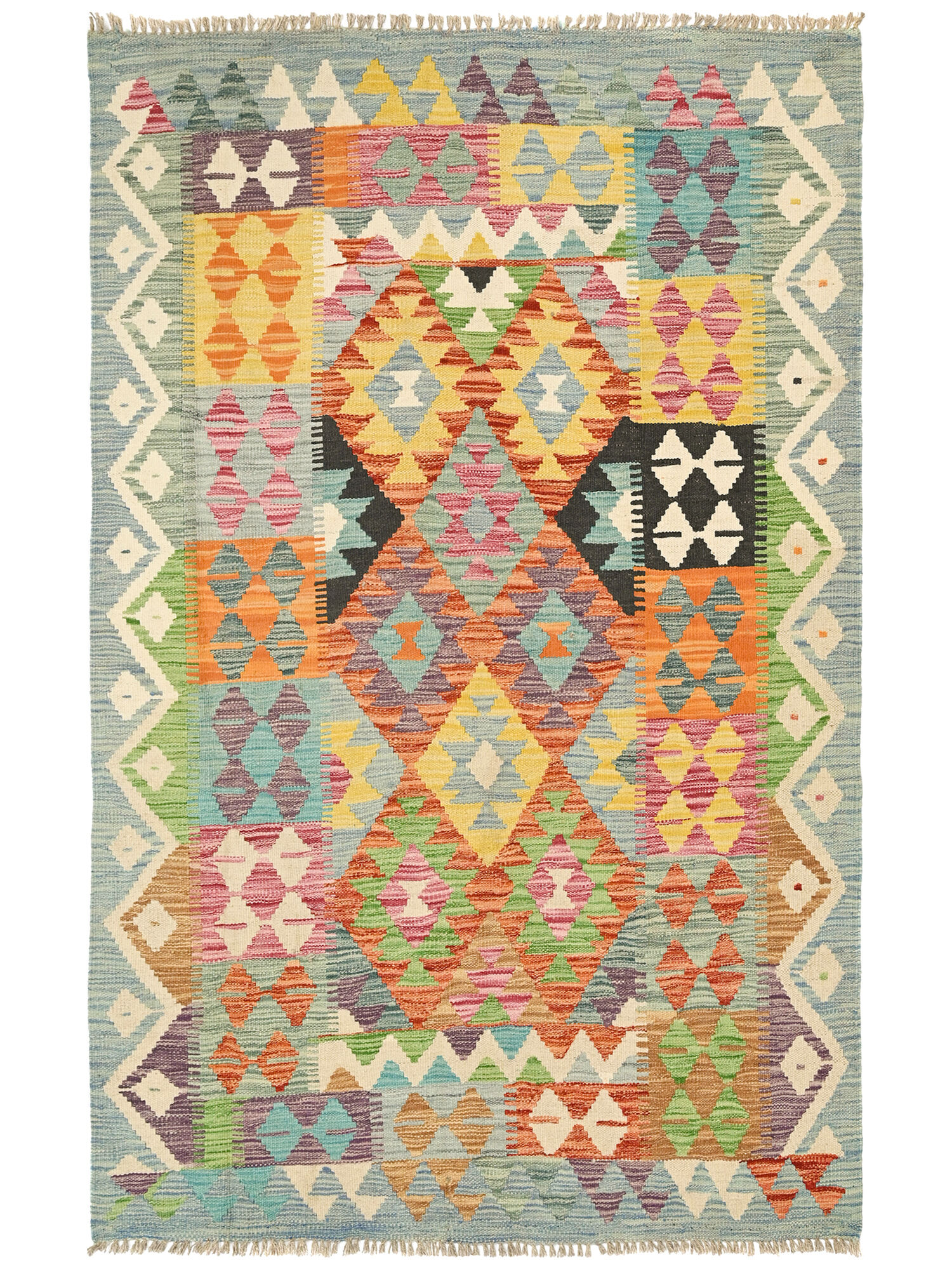 Kelim Afghan Old style Matta 121x173