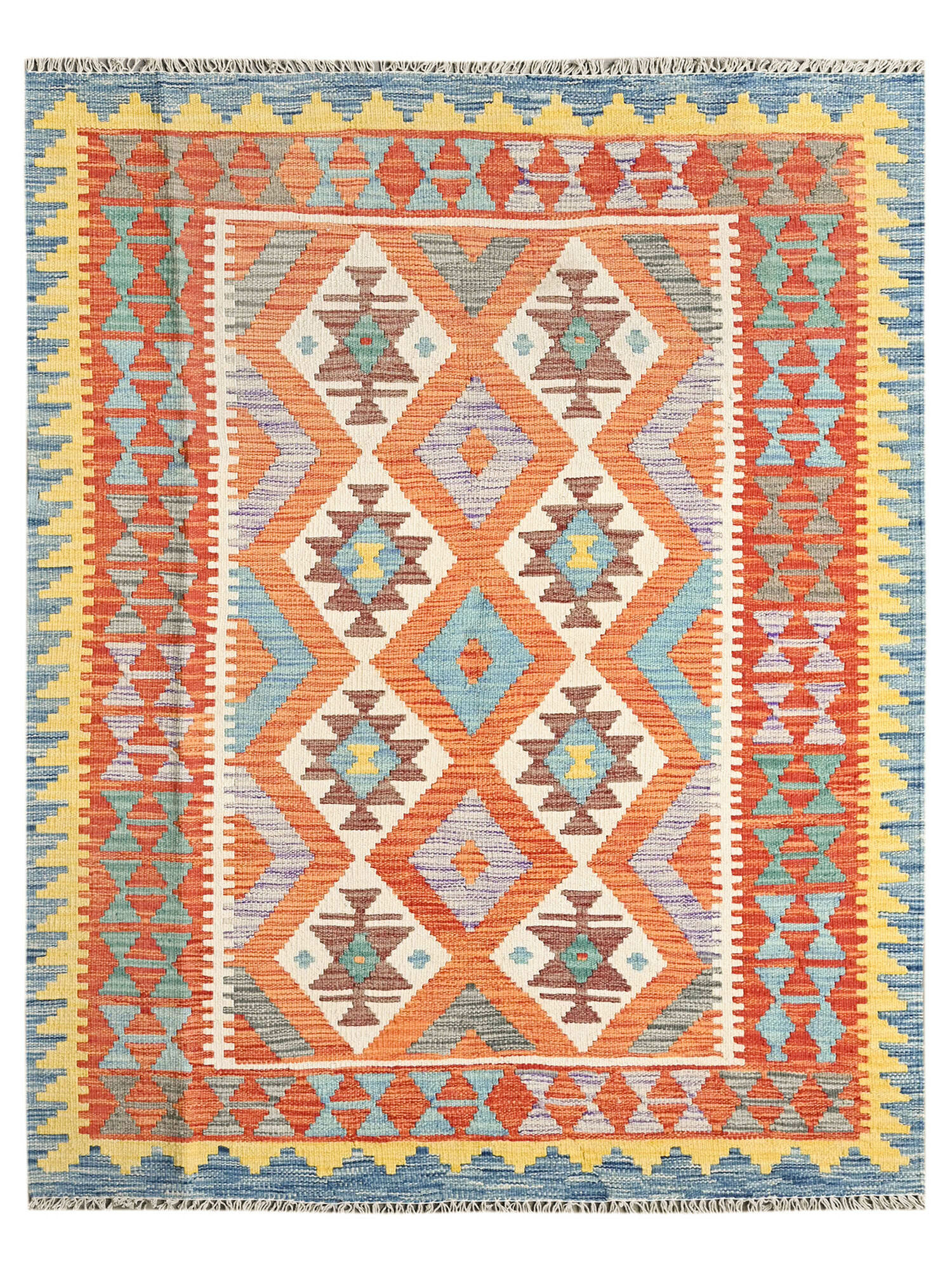 Kelim Afghan Old style Matta 133x170