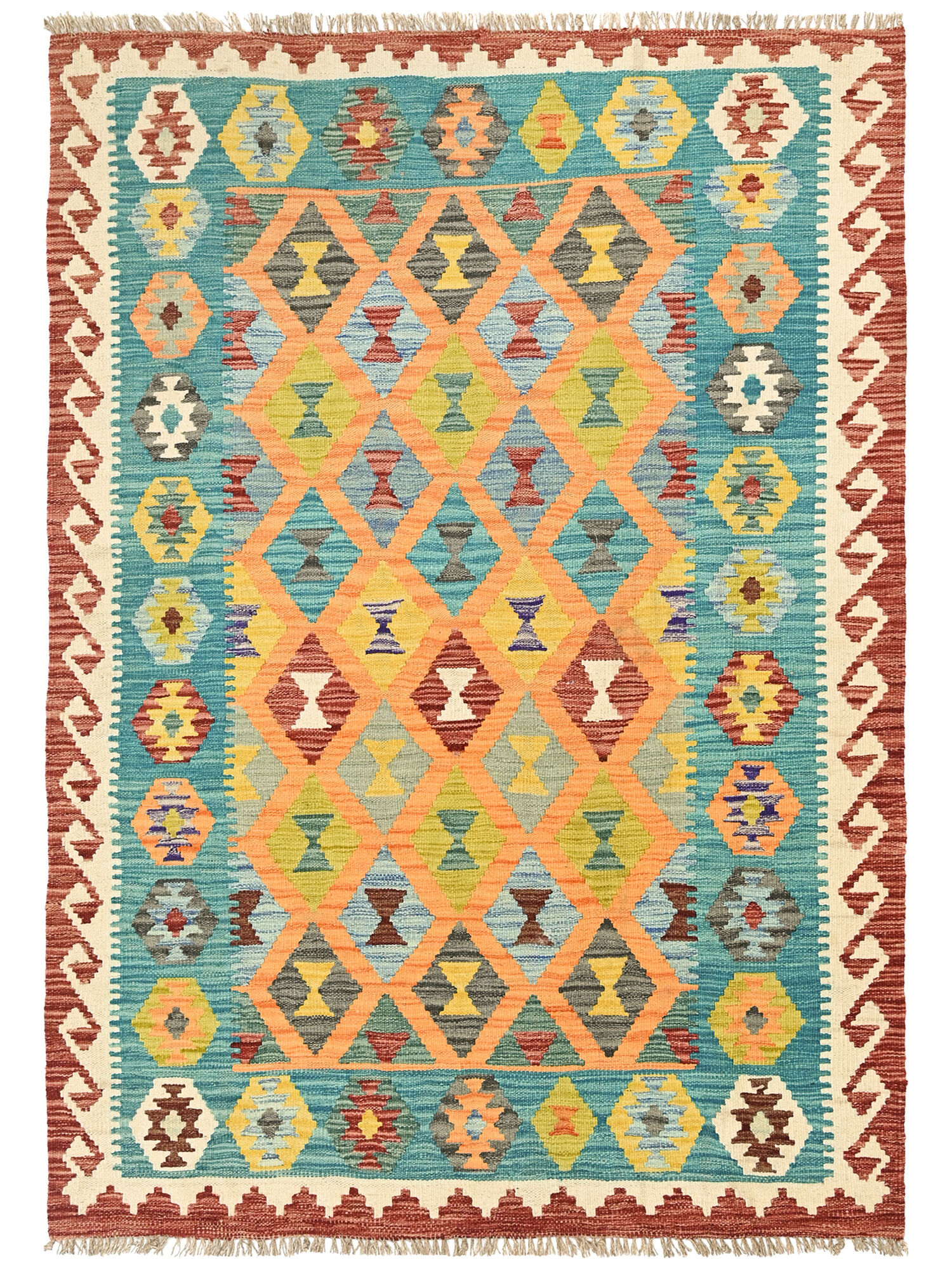 Kelim Afghan Old style Matta 125x176