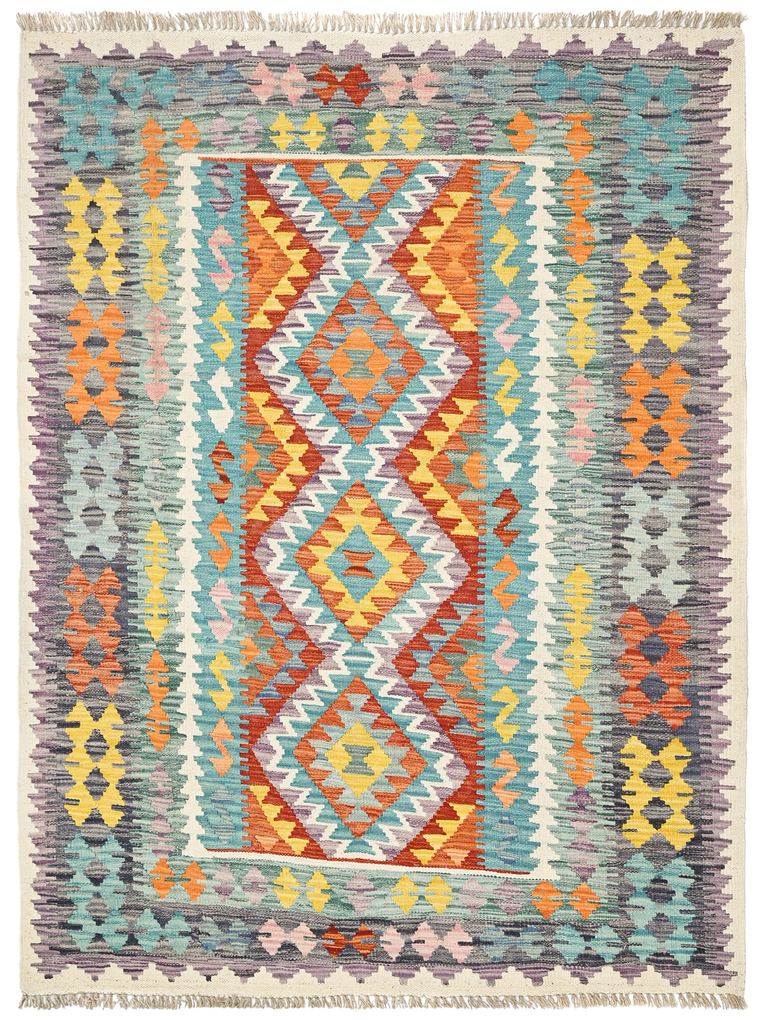 Kelim Afghan Old style Matta 131x172