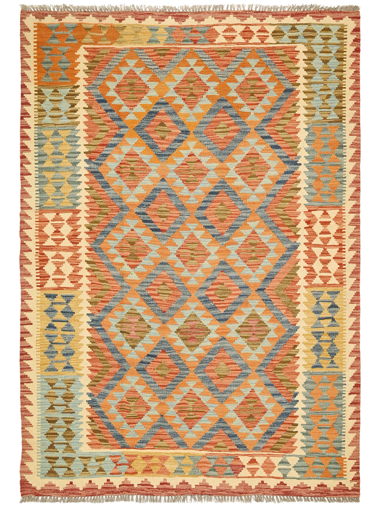 Kelim Afghan Old style Matta 150x200