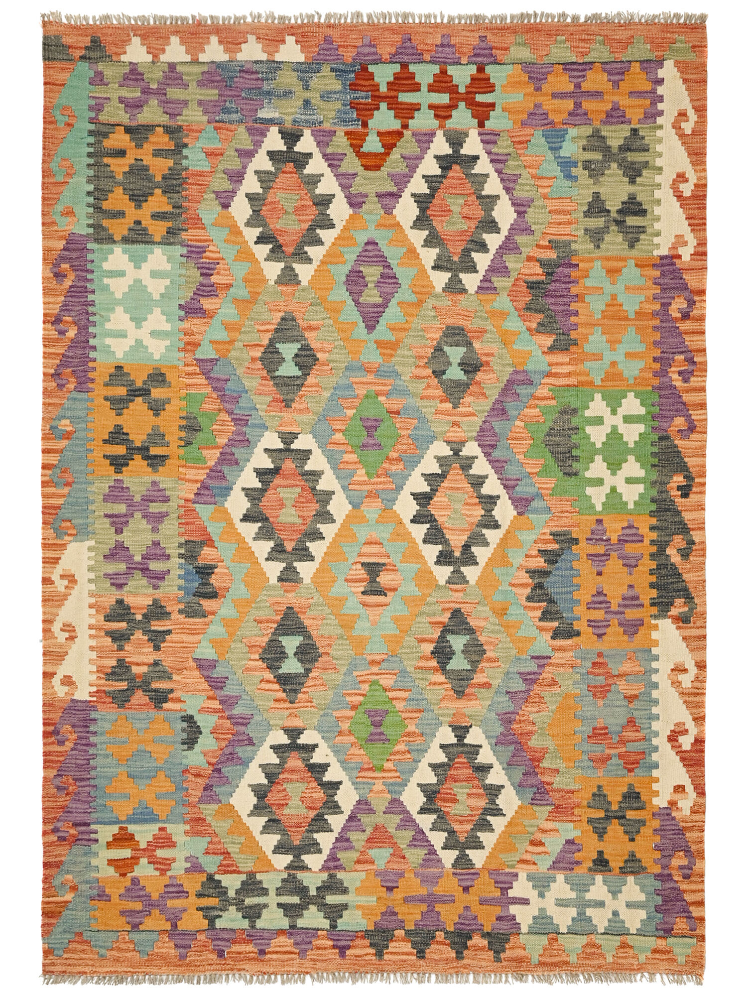 Kelim Afghan Old style Matta 153x200