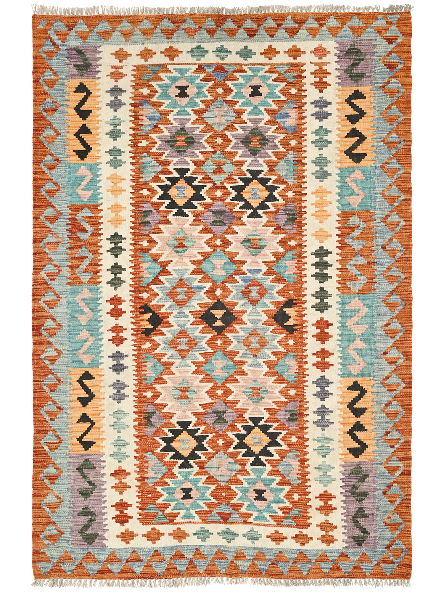 Kelim Afghan Old style Matta 128x185