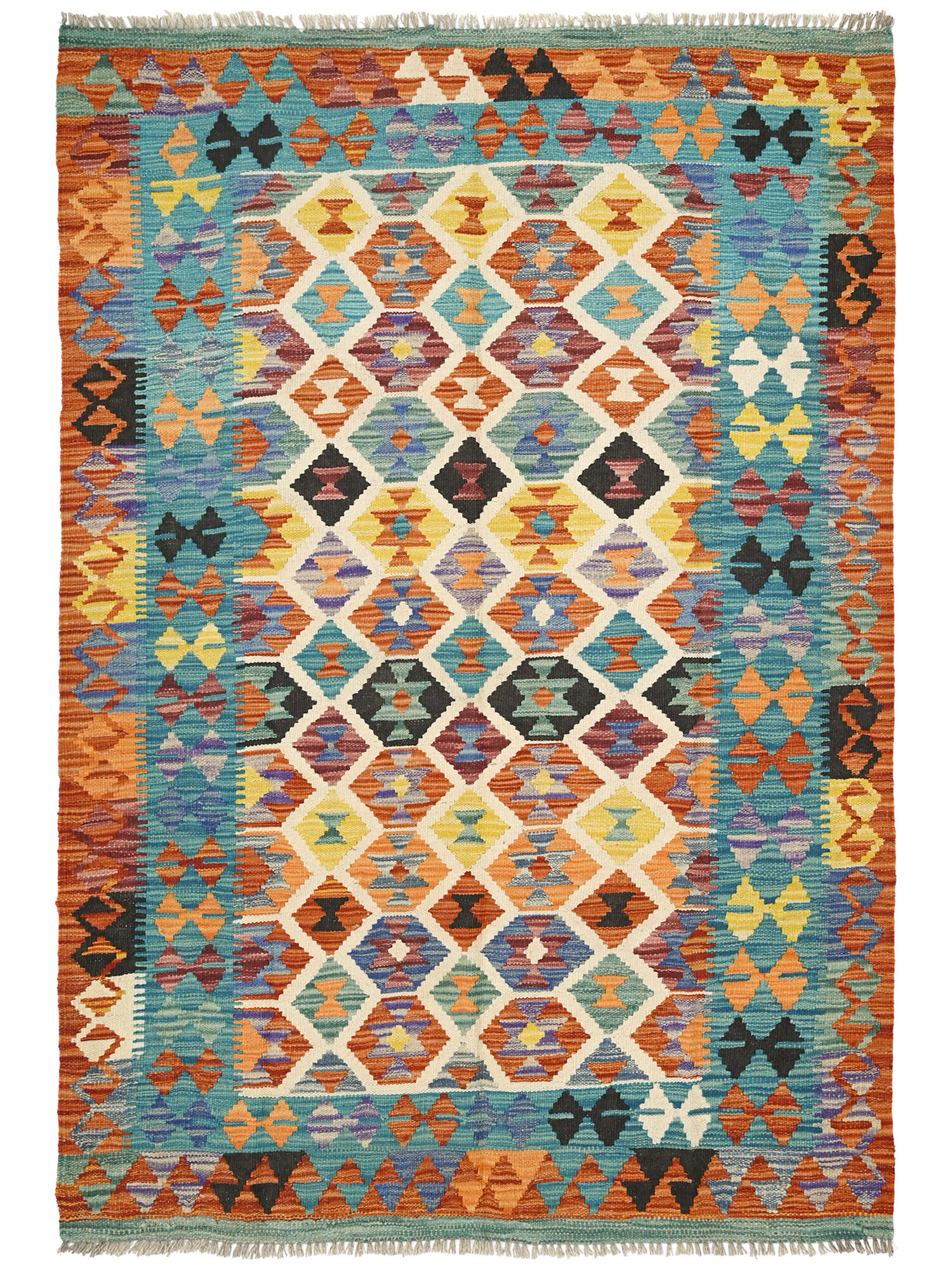Kelim Afghan Old style Matta 123x183