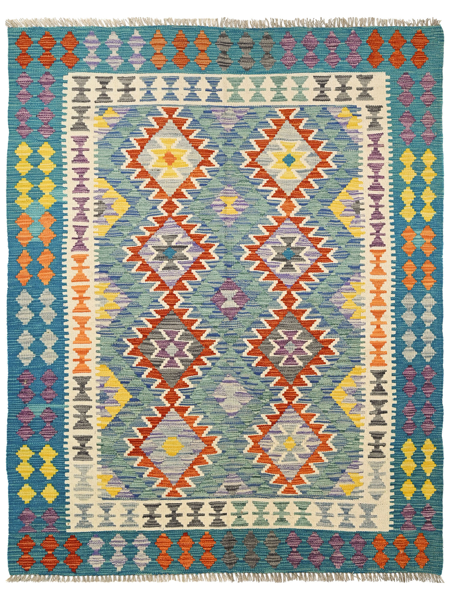 Kelim Afghan Old style Matta 133x173