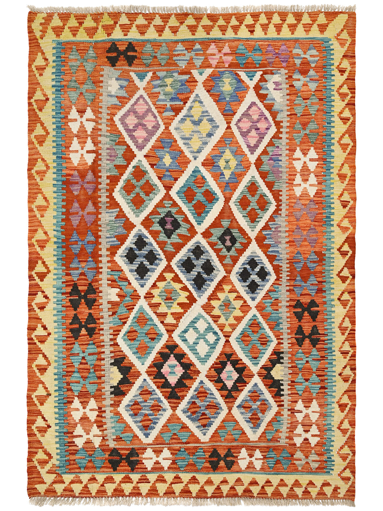 Kelim Afghan Old style Matta 134x201