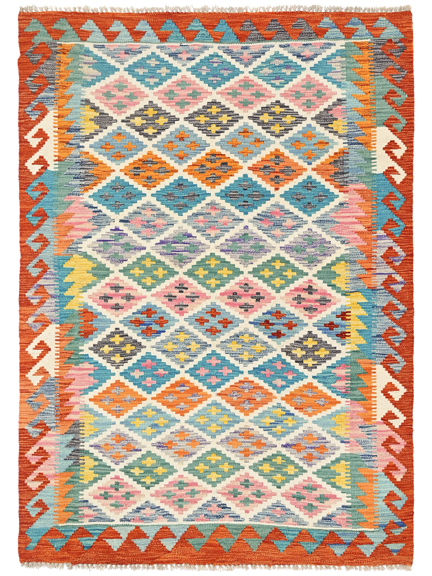 Kelim Afghan Old style Matta 124x197