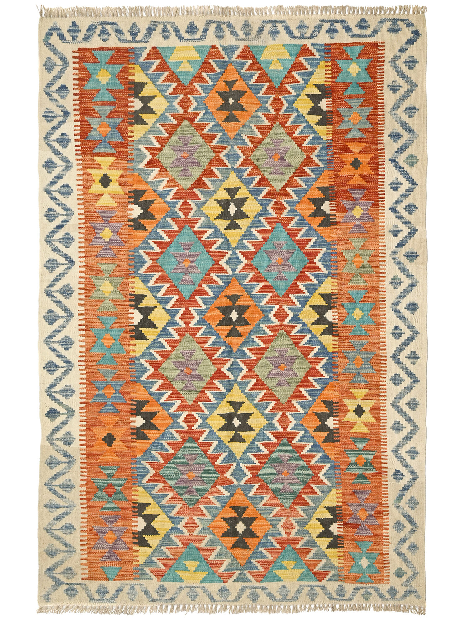 Kelim Afghan Old style Matta 128x185