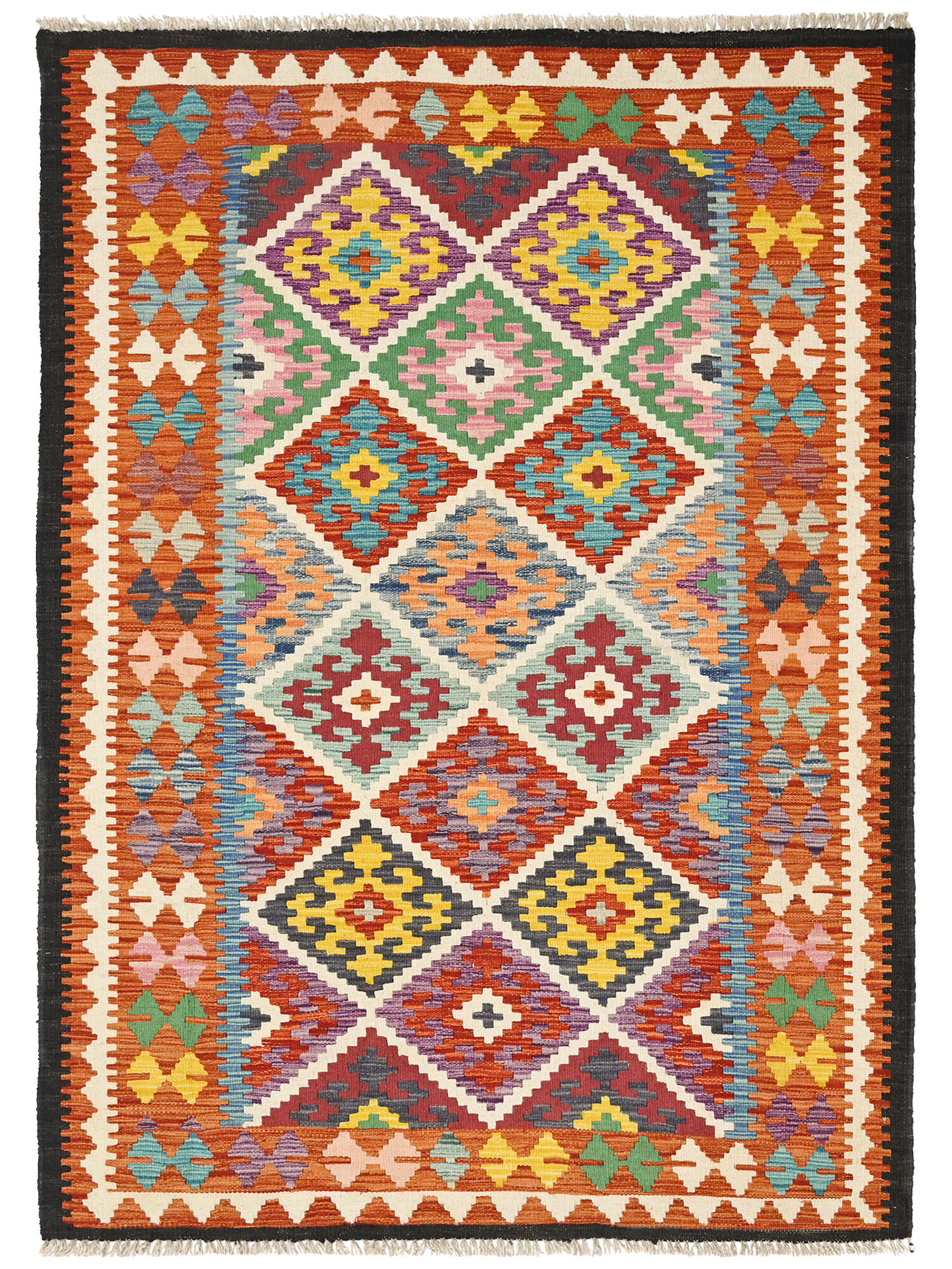 Kelim Afghan Old style Matta 121x183