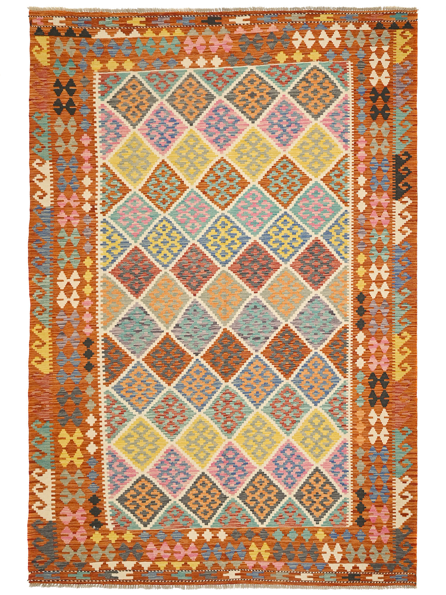 Kelim Afghan Old style Matta 203x303