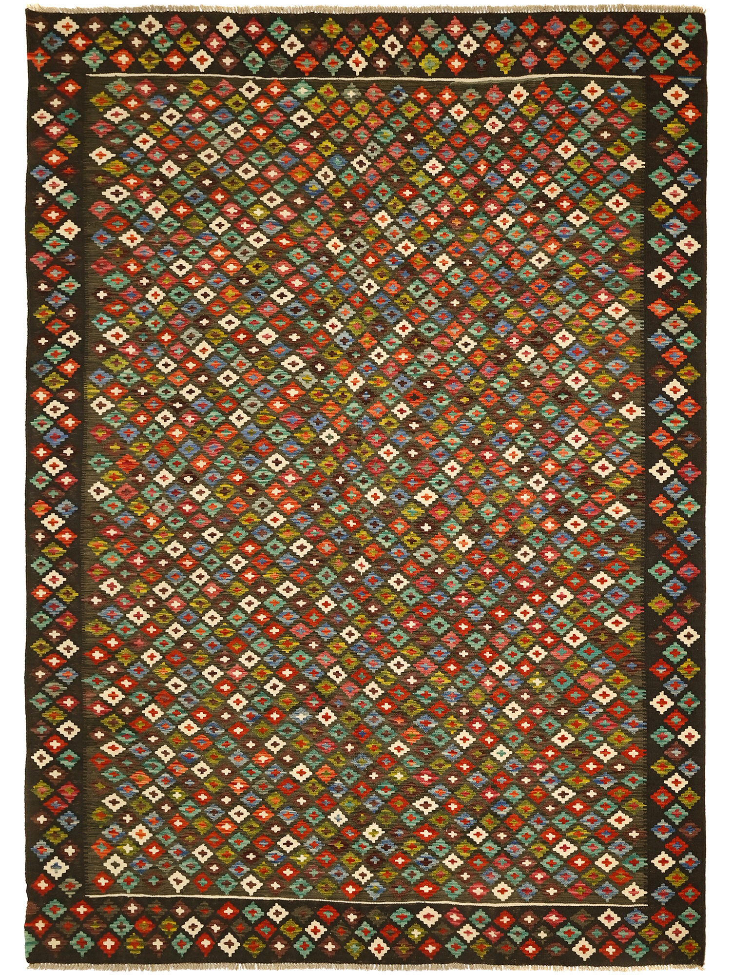 Kelim Afghan Old style Matta 250x353
