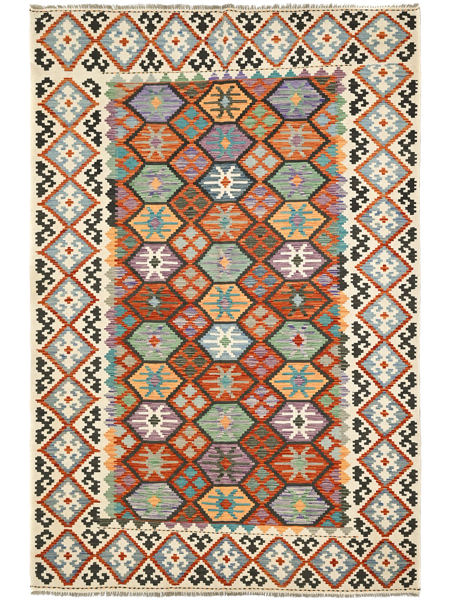 Kelim Afghan Old style Matta 209x315