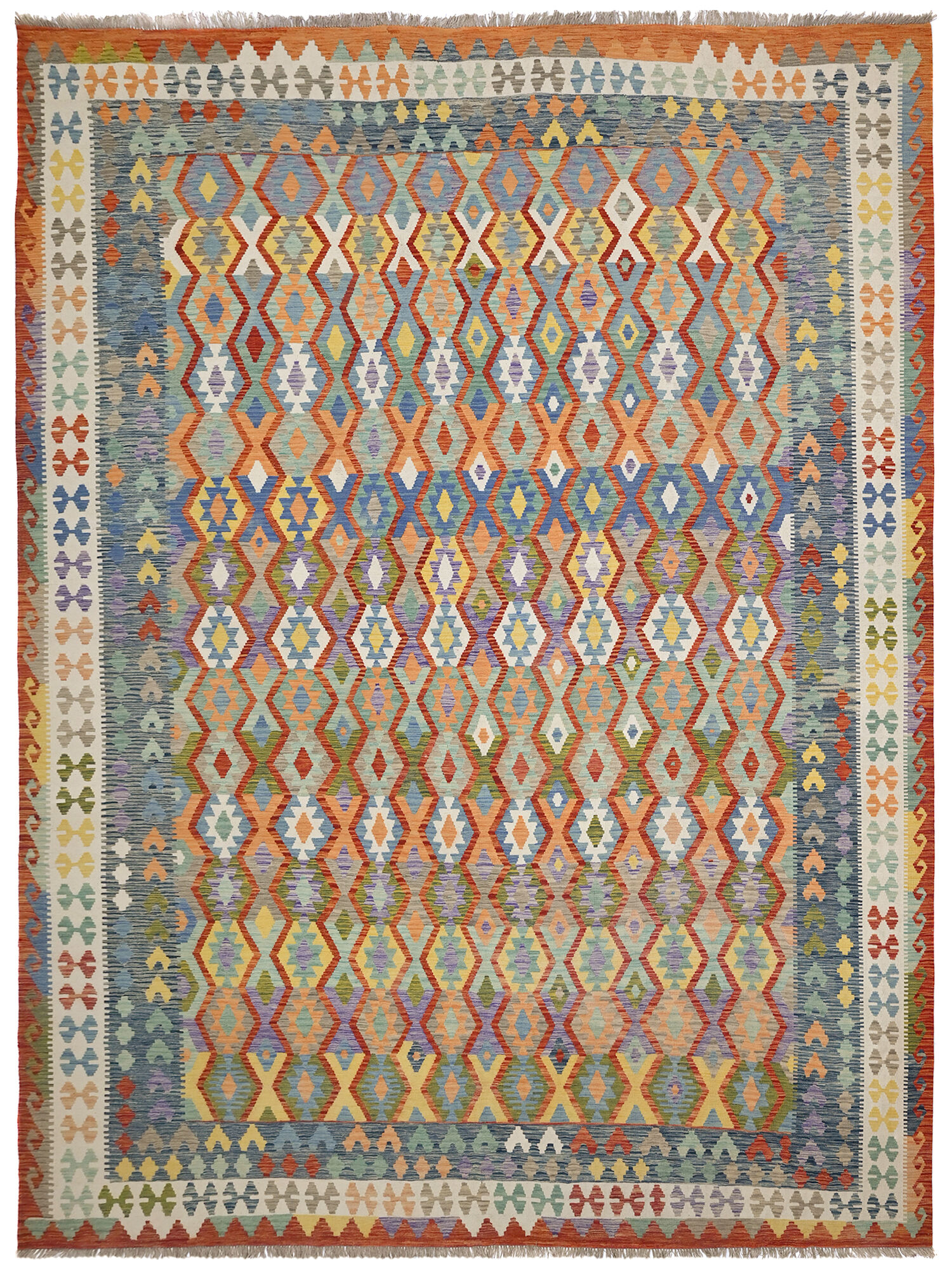 Kelim Afghan Old style Matta 405x500