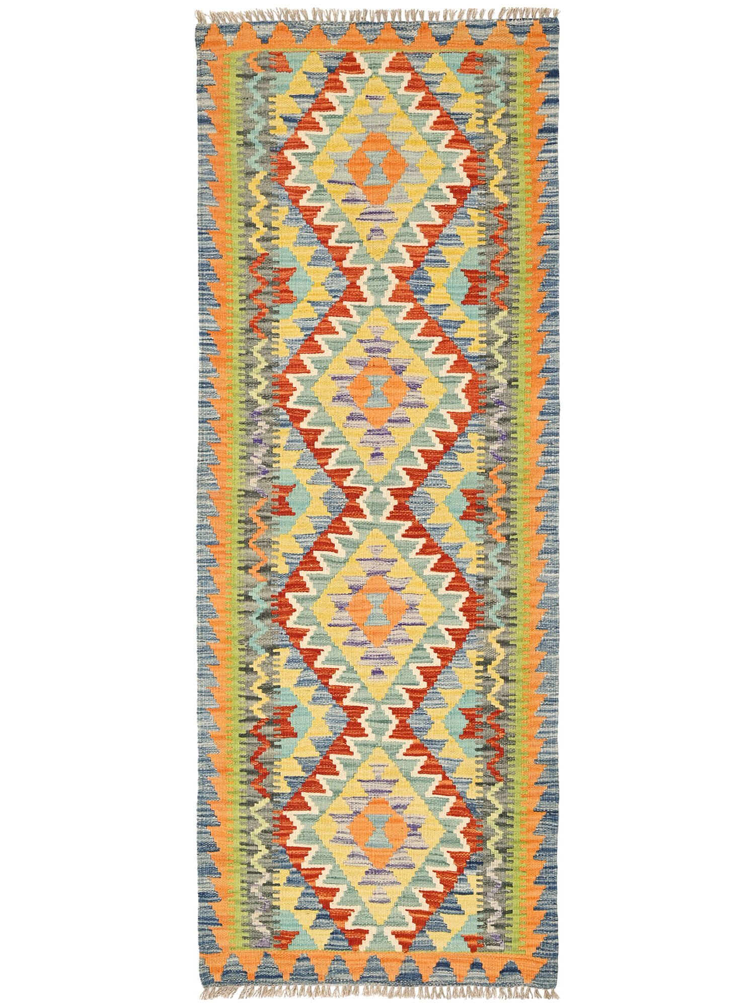 Kelim Afghan Old style Matta 69x190
