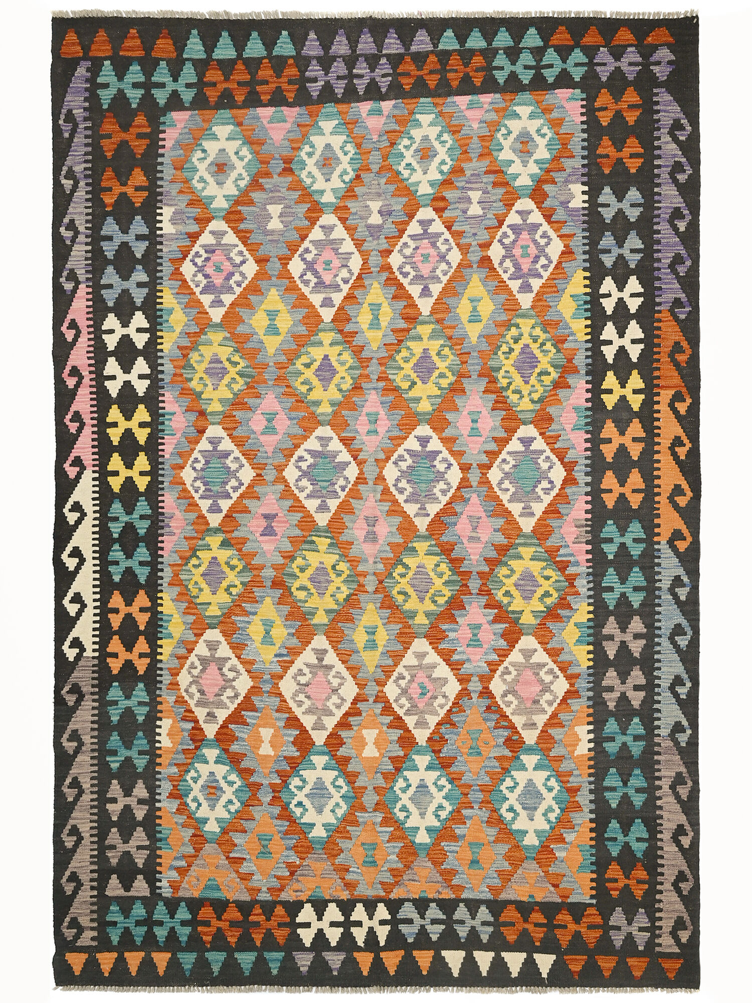 Kelim Afghan Old style Matta 198x300