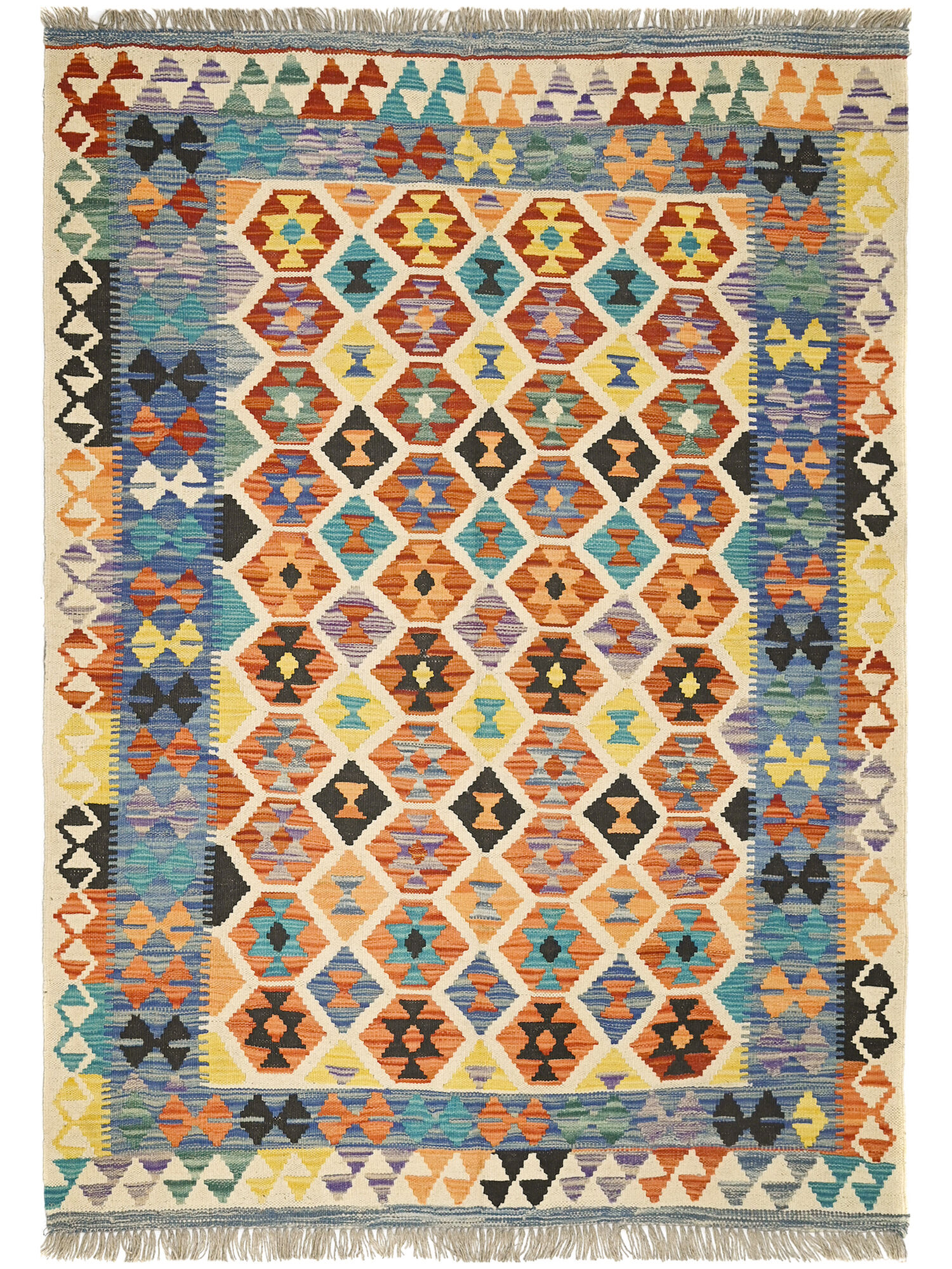 Kelim Afghan Old style Matta 129x186