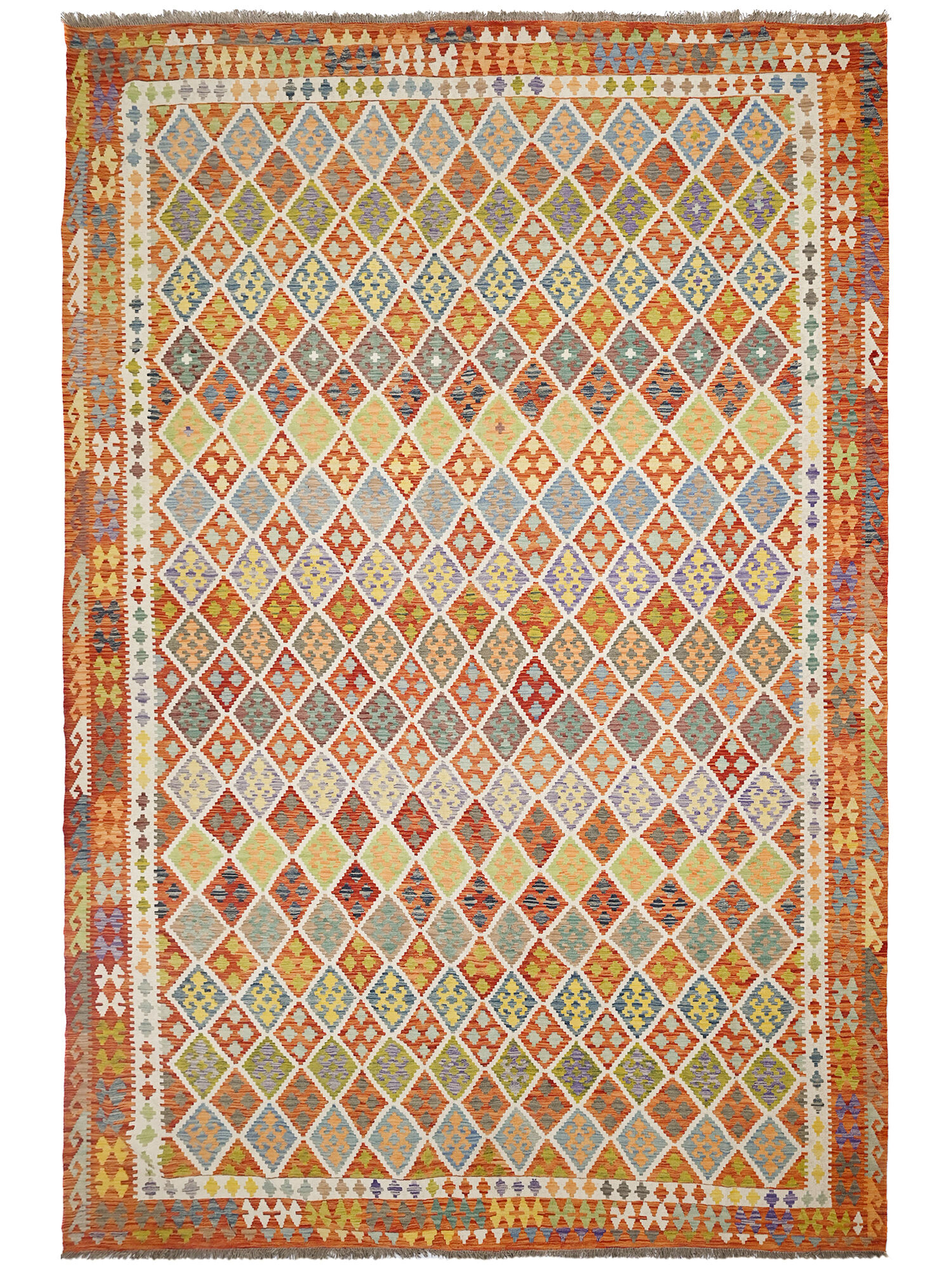 Kelim Afghan Old style Matta 365x490
