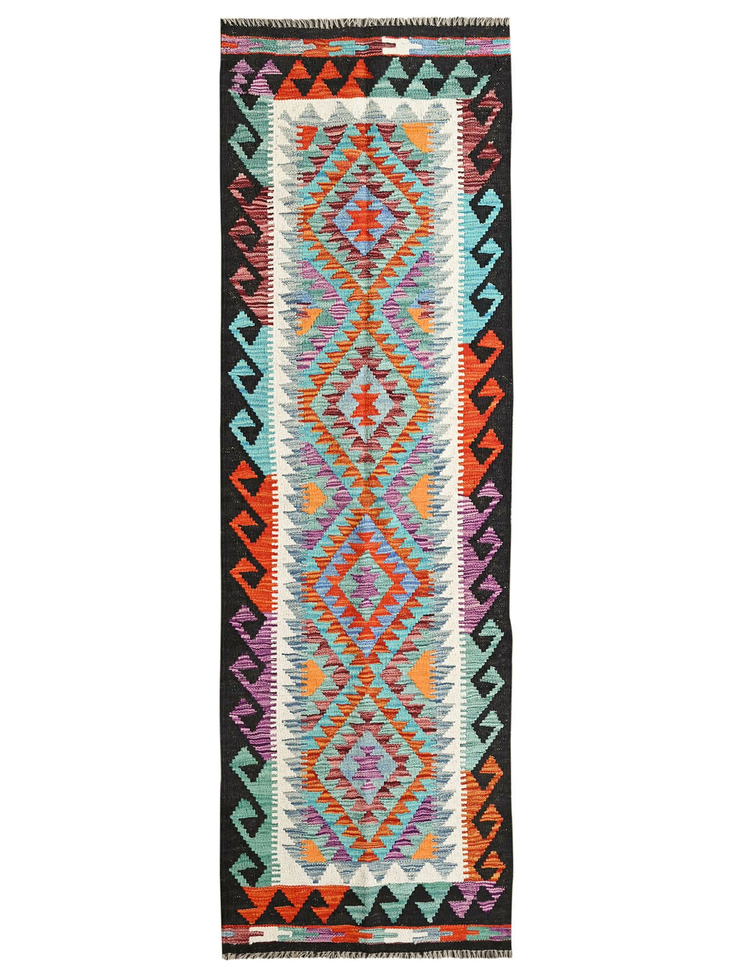 Kelim Afghan Old style Matta 65x208