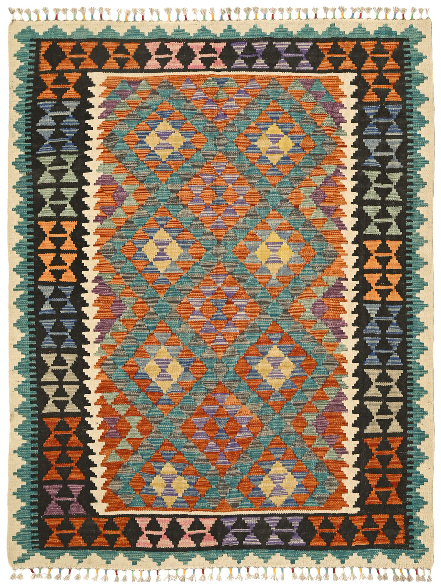 Kelim Afghan Old style Matta 130x168