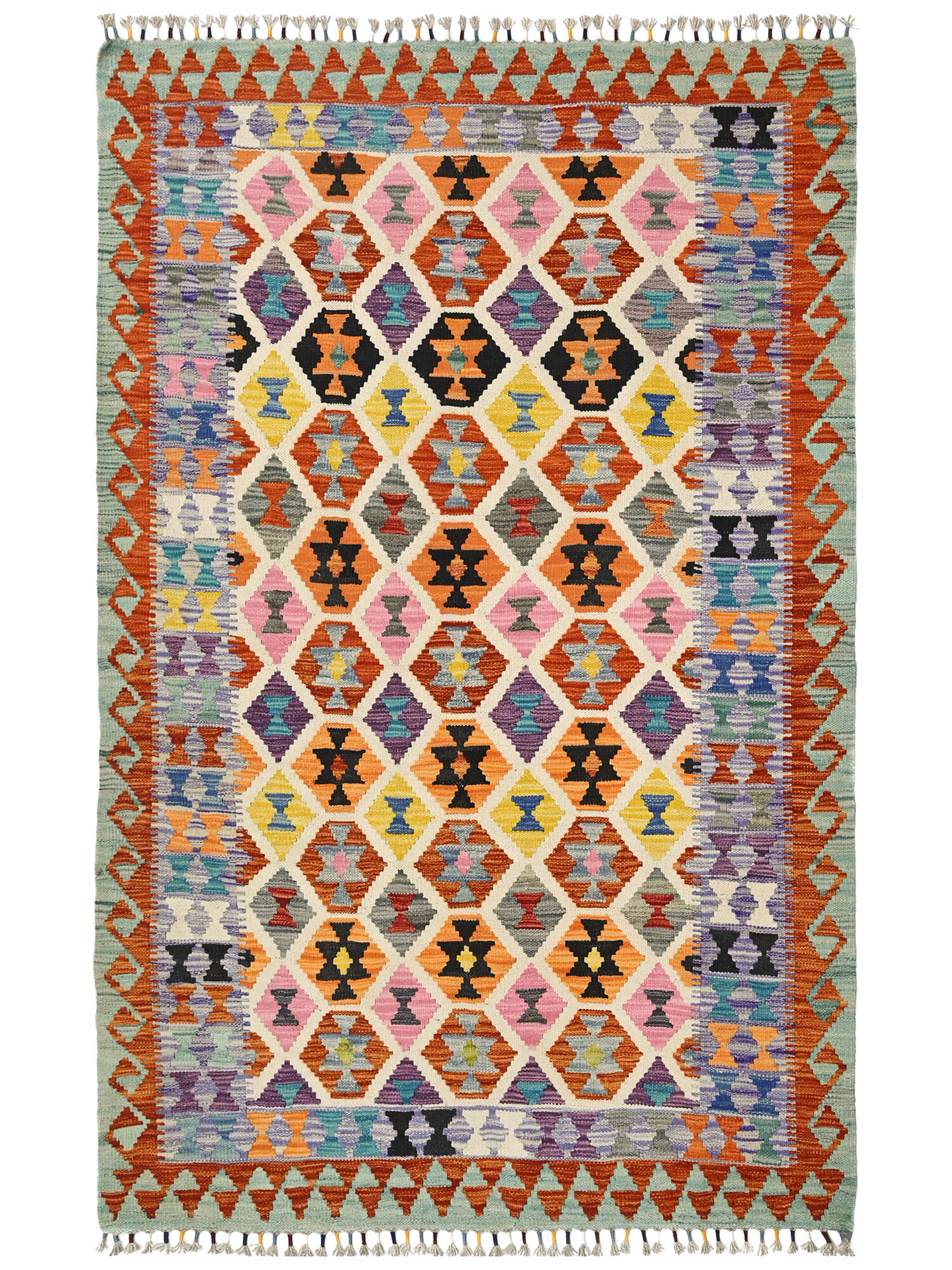 Kelim Afghan Old style Matta 129x188