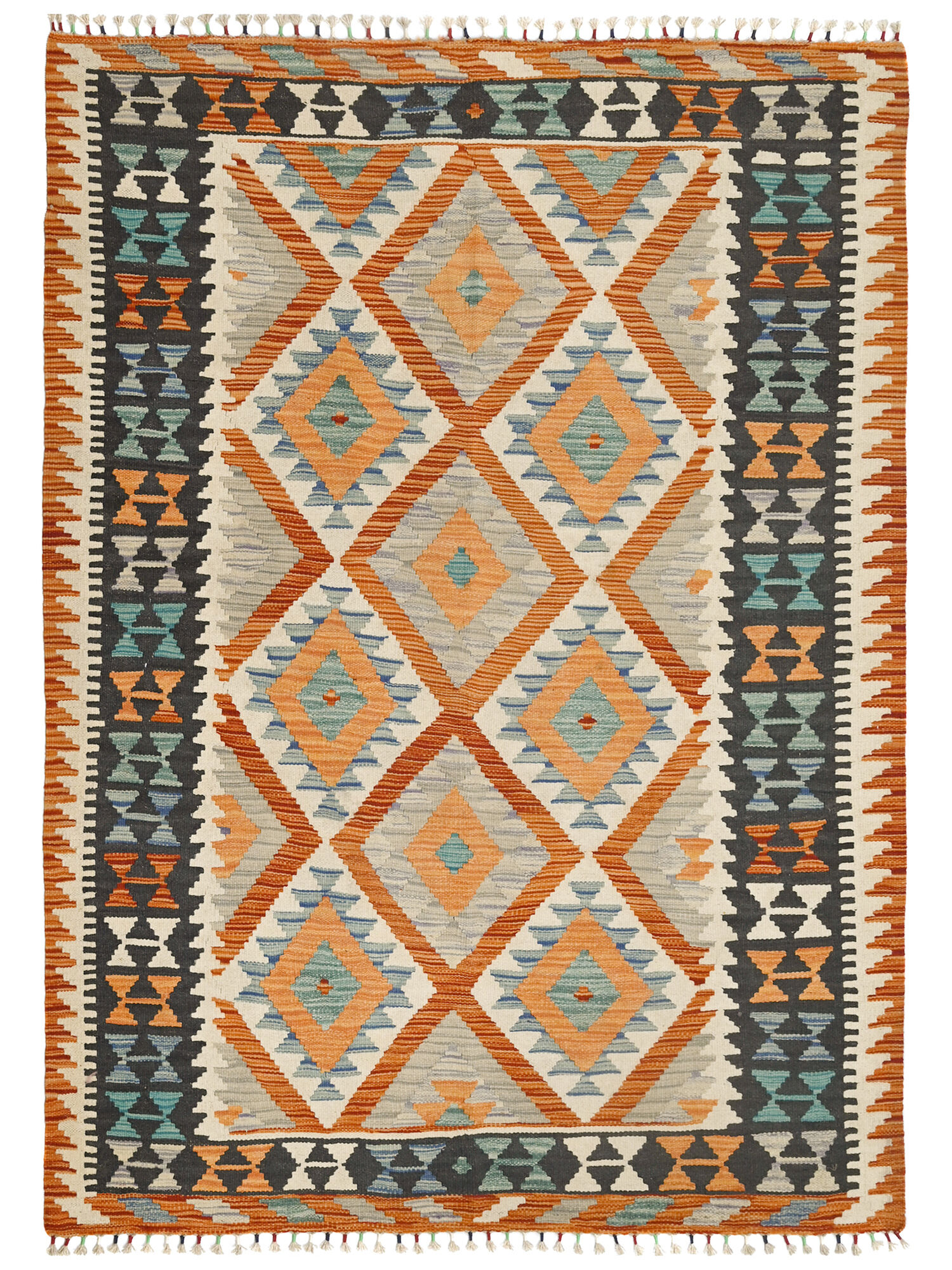 Kelim Afghan Old style Matta 137x194