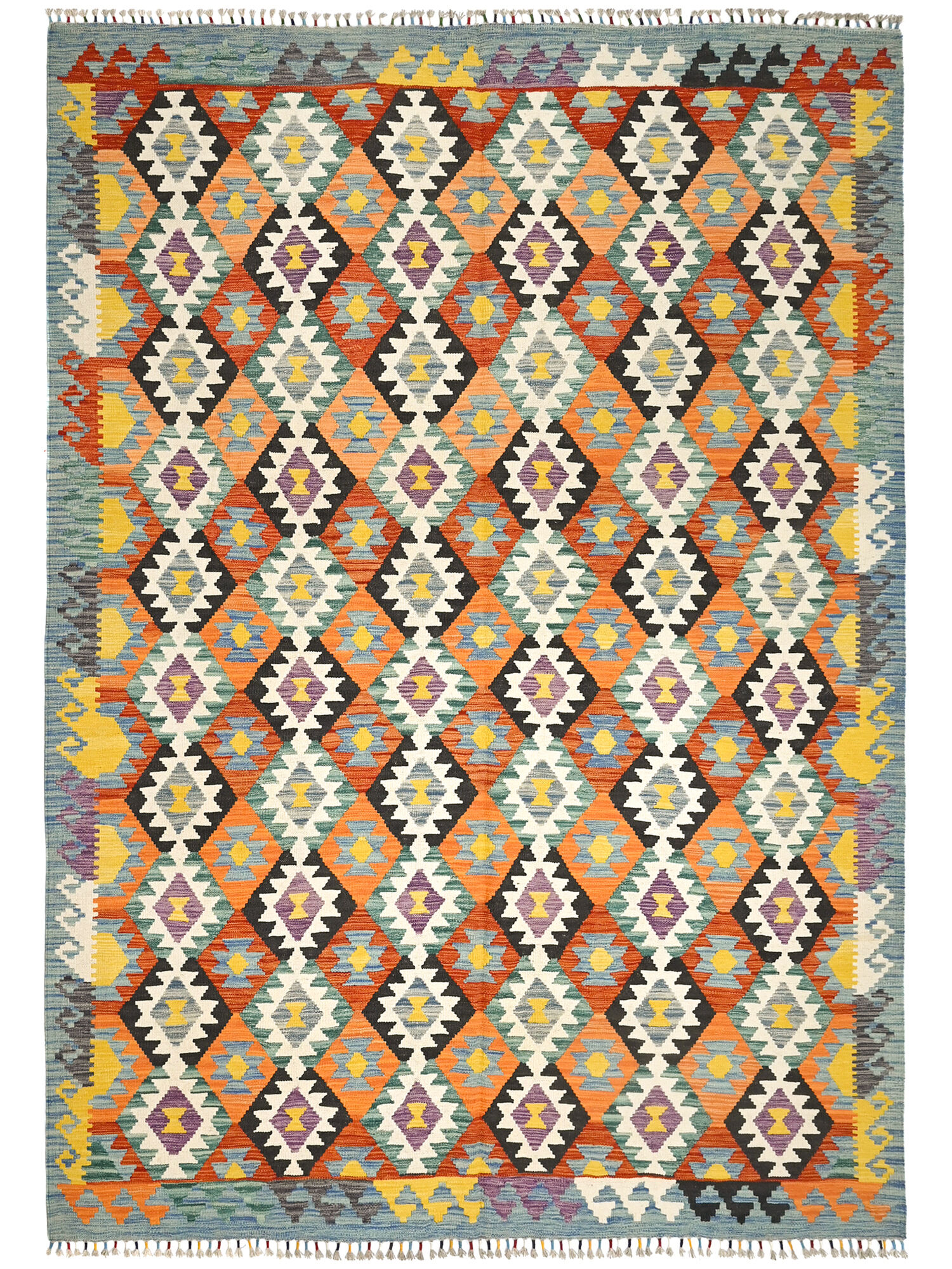 Kelim Afghan Old style Matta 201x297