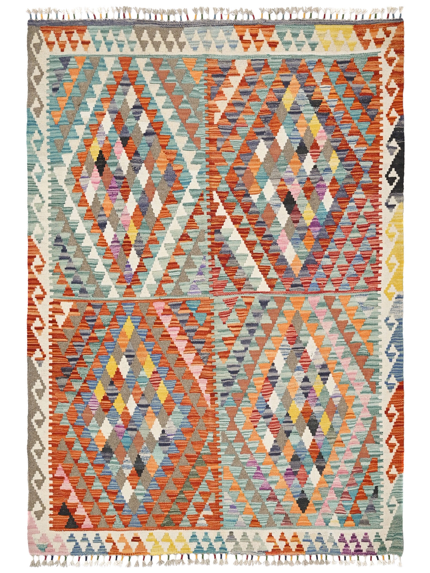 Kelim Afghan Old style Matta 129x172