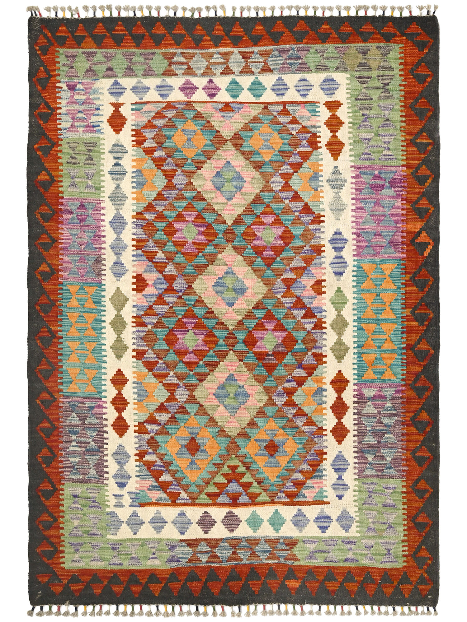 Kelim Afghan Old style Matta 130x185