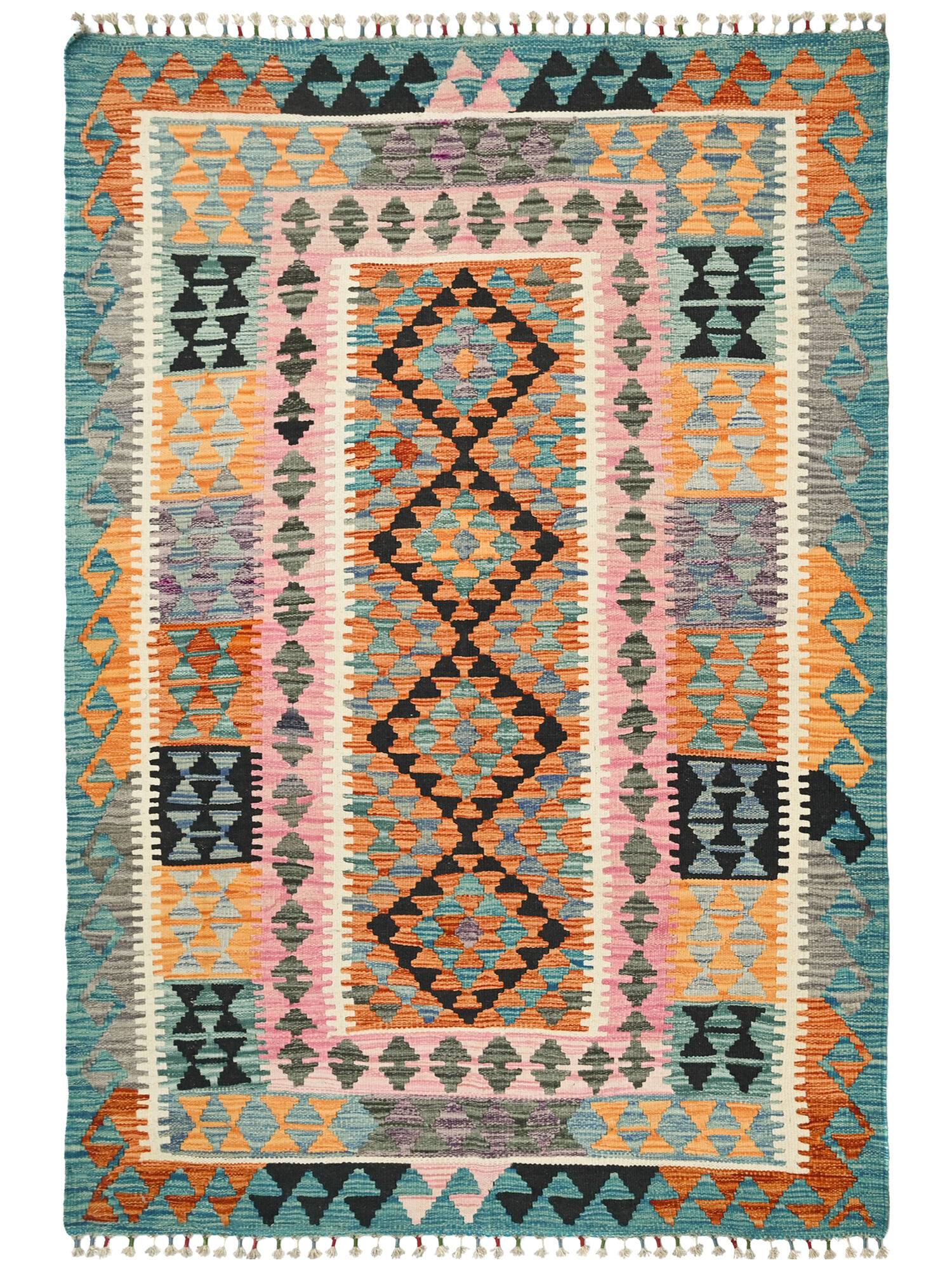 Kelim Afghan Old style Matta 133x185