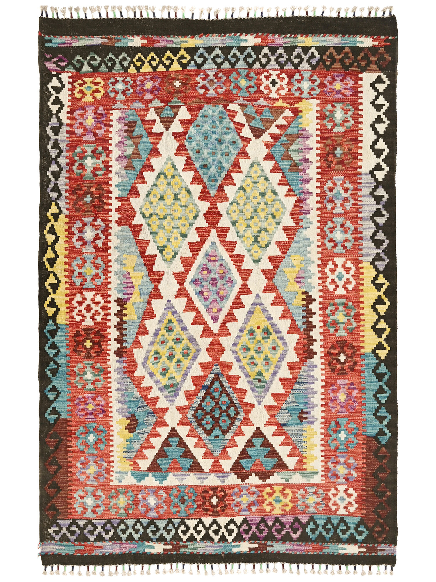 Kelim Afghan Old style Matta 128x176