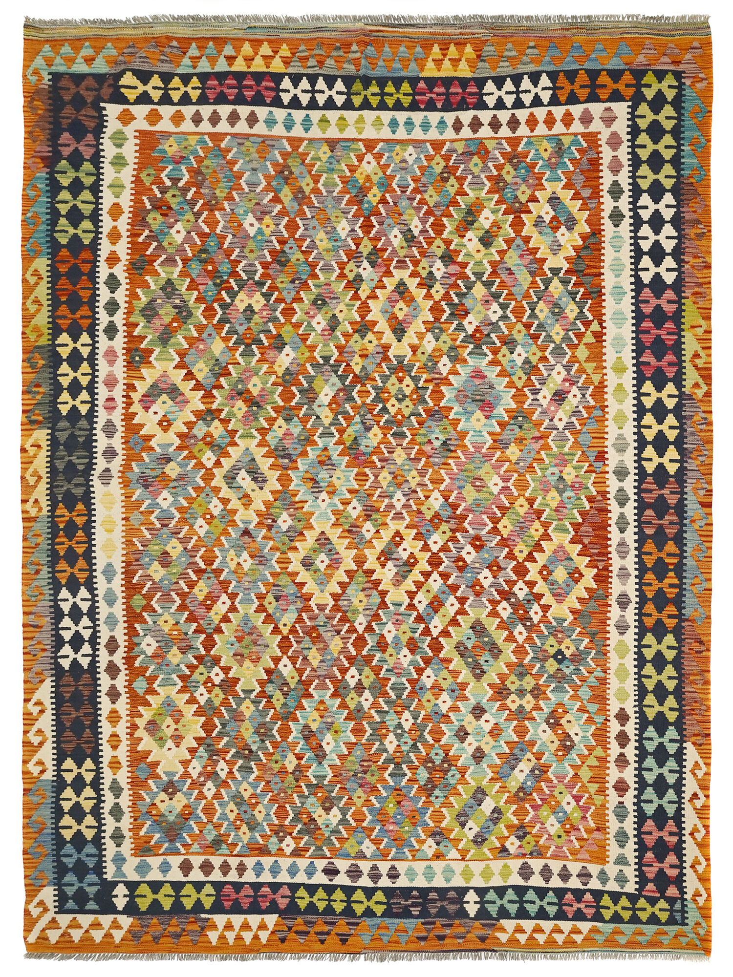 Kelim Afghan Old style Matta 250x342