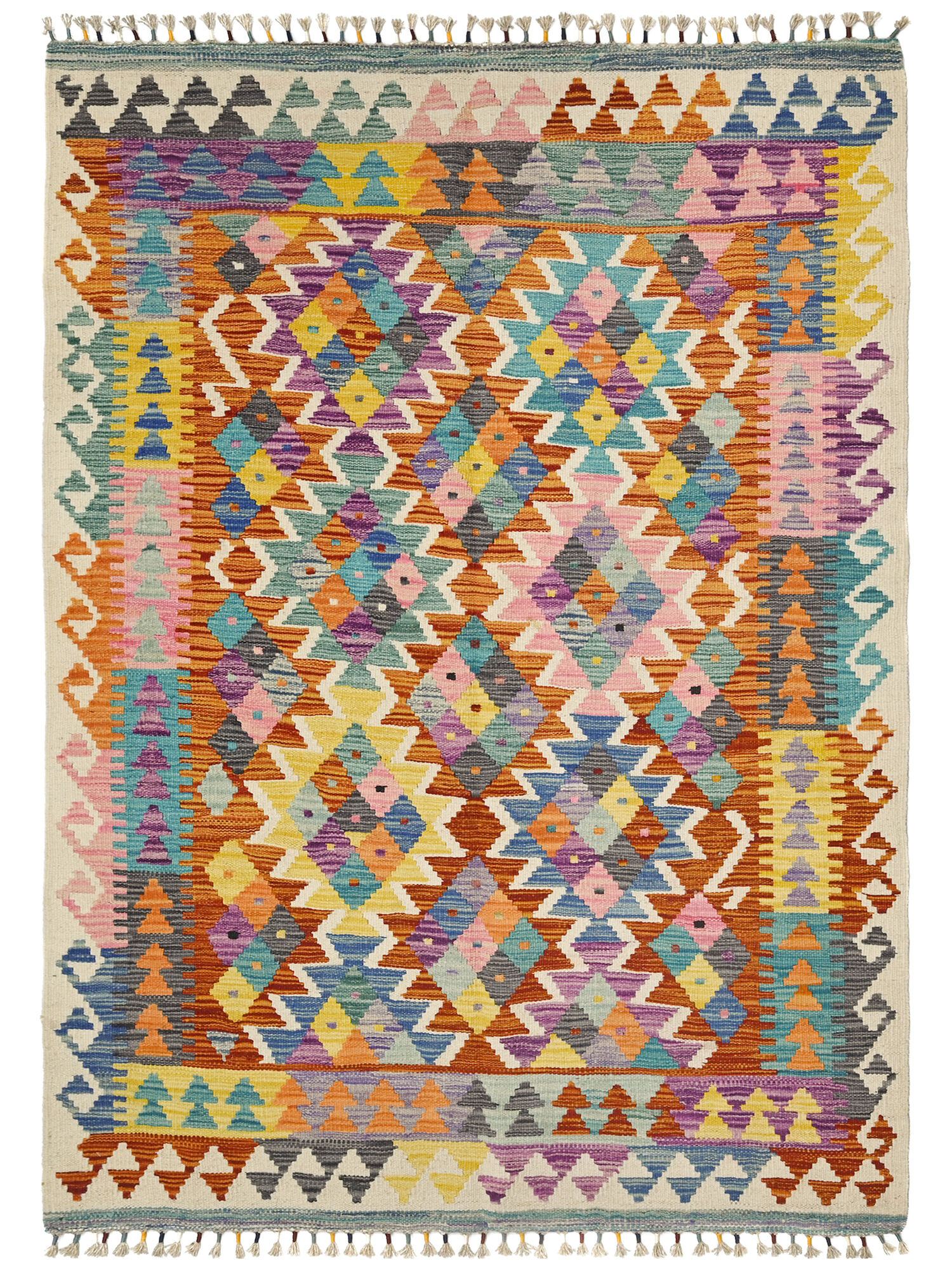 Kelim Afghan Old style Matta 123x185