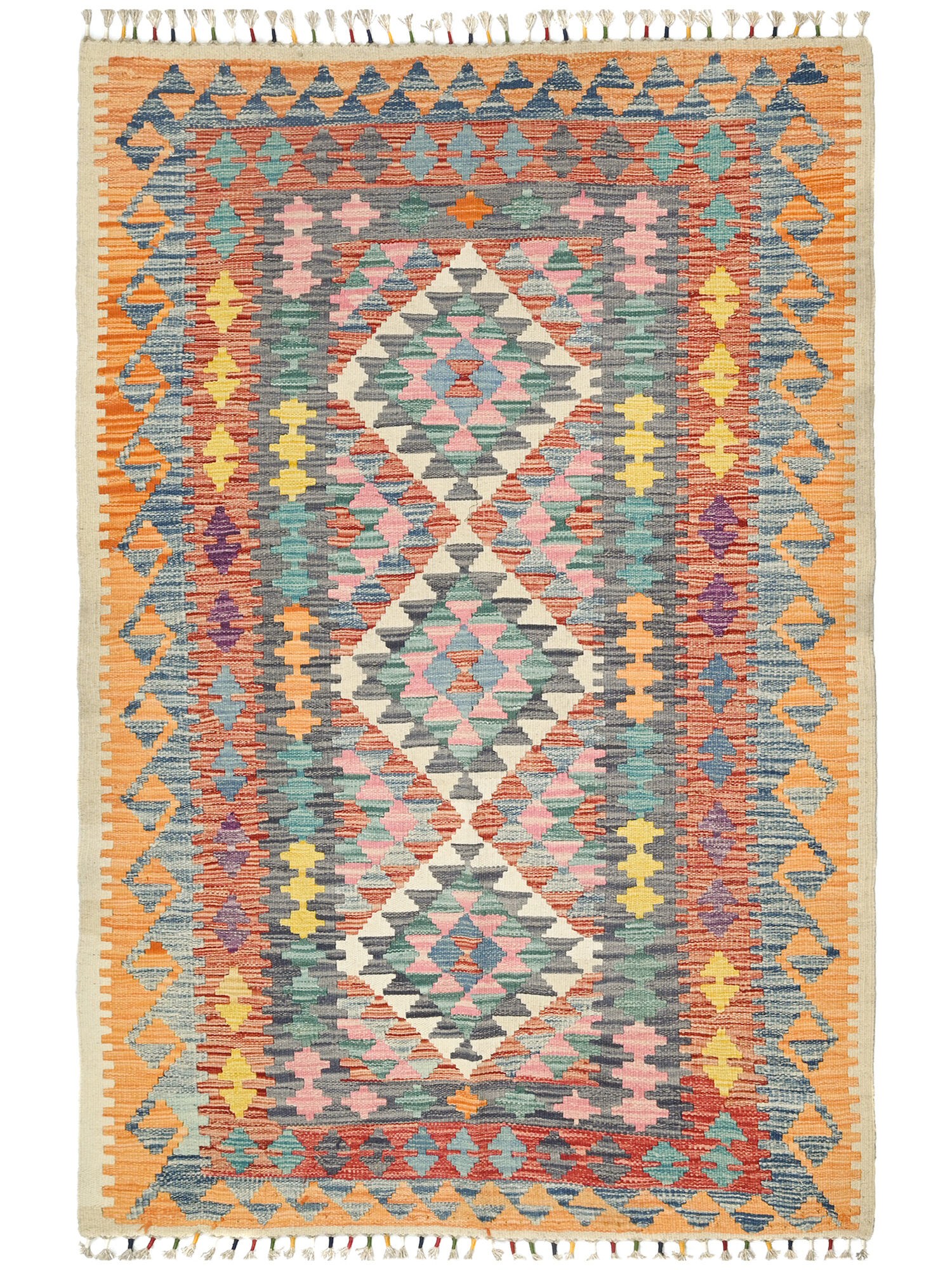 Kelim Afghan Old style Matta 132x192