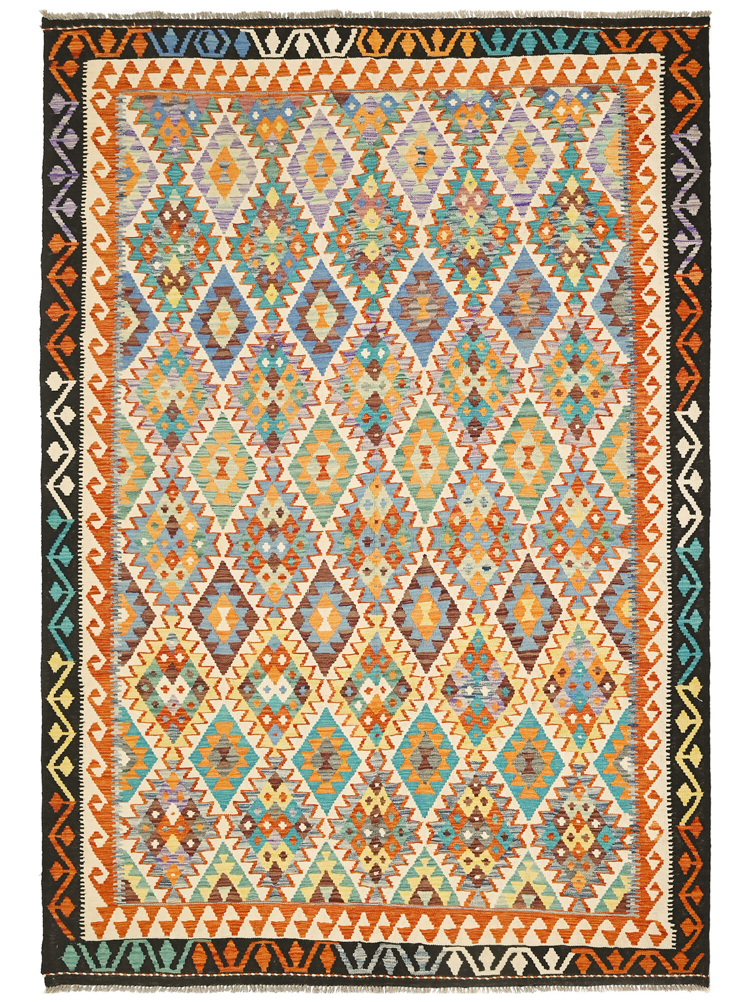 Kelim Afghan Old style Matta 206x301