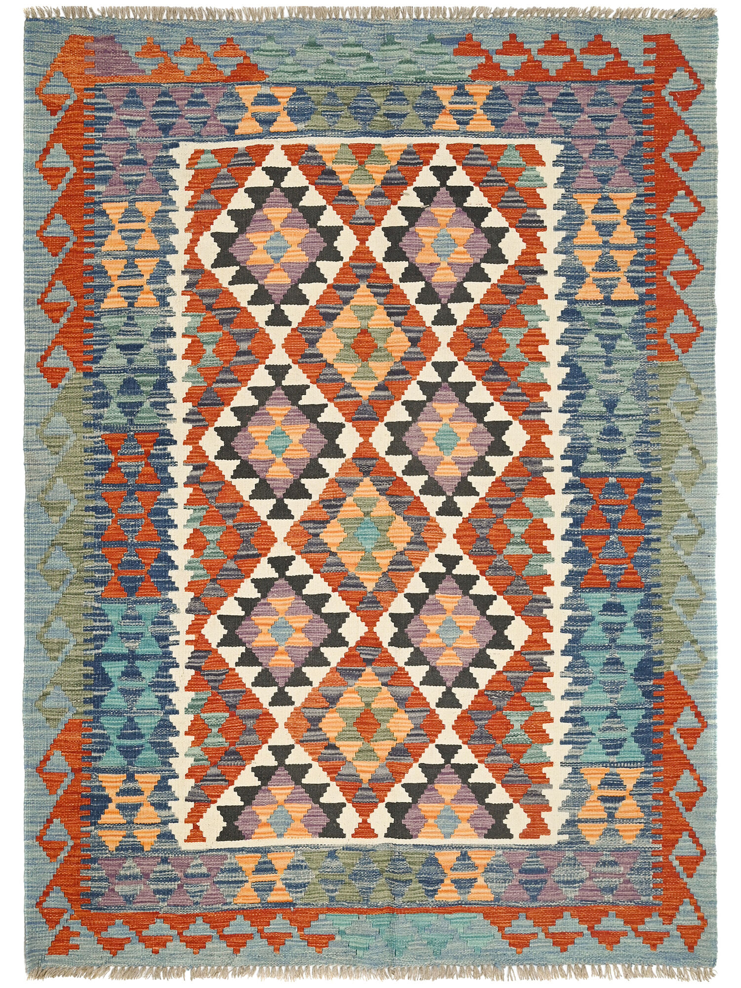 Kelim Afghan Old style Matta 133x186