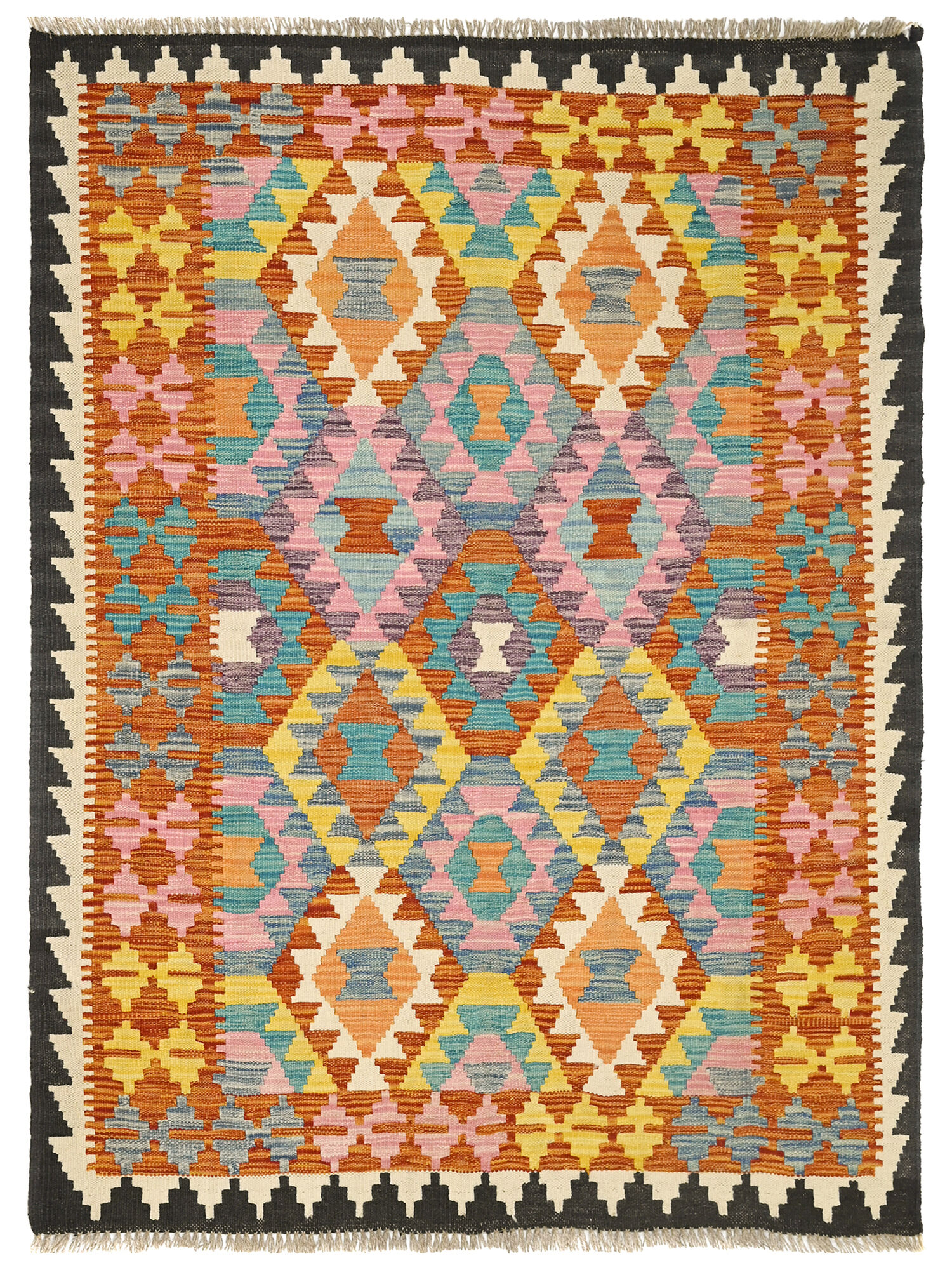 Kelim Afghan Old style Matta 123x169