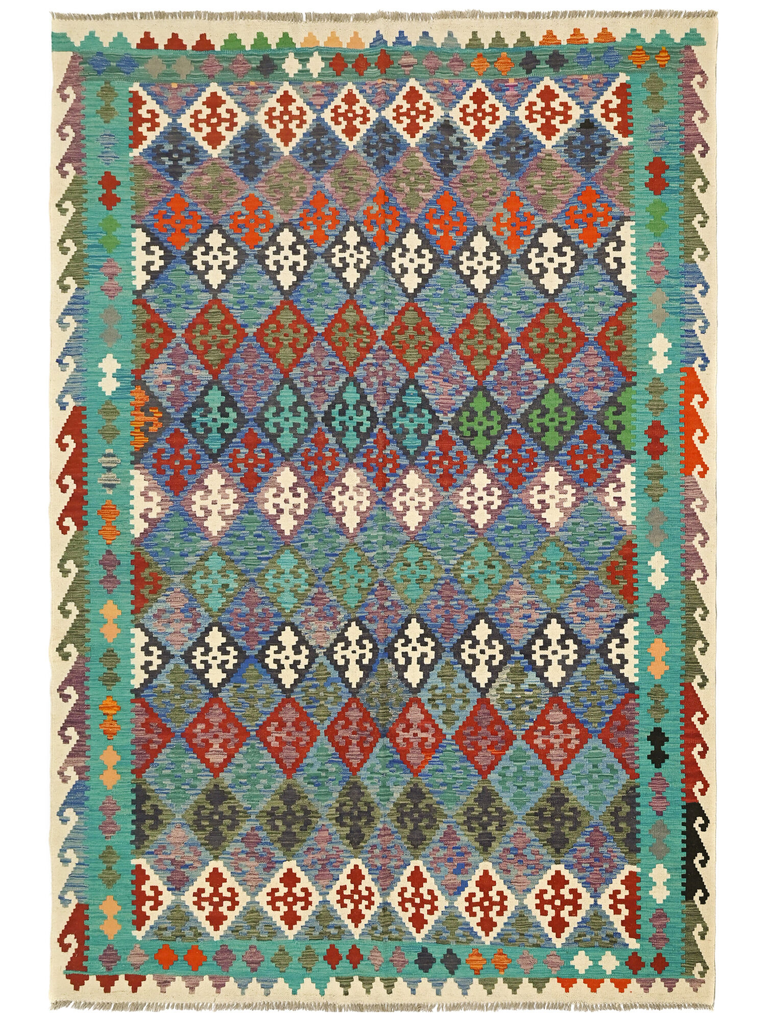 Kelim Afghan Old style Matta 200x298