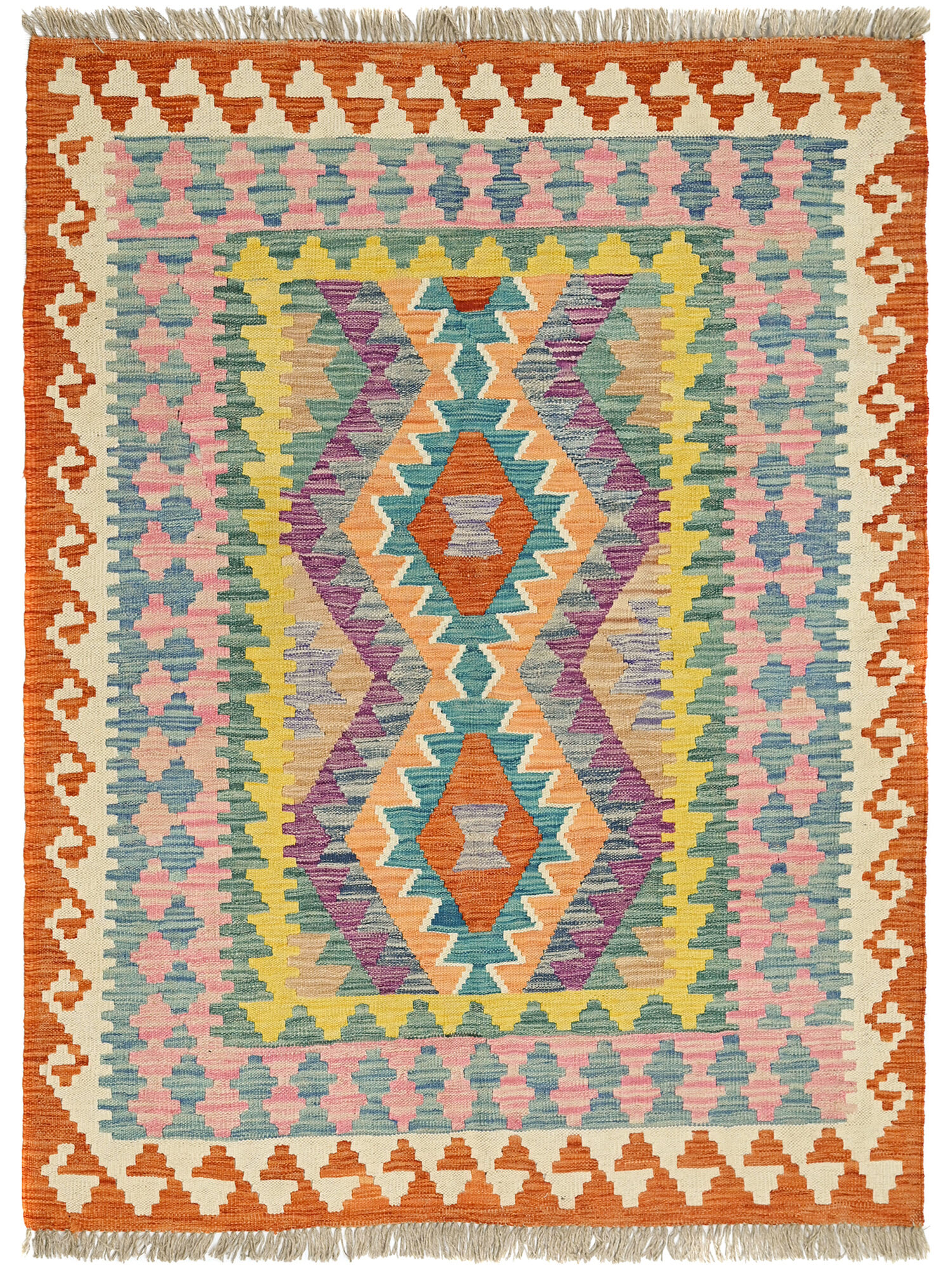 Kelim Afghan Old style Matta 125x173