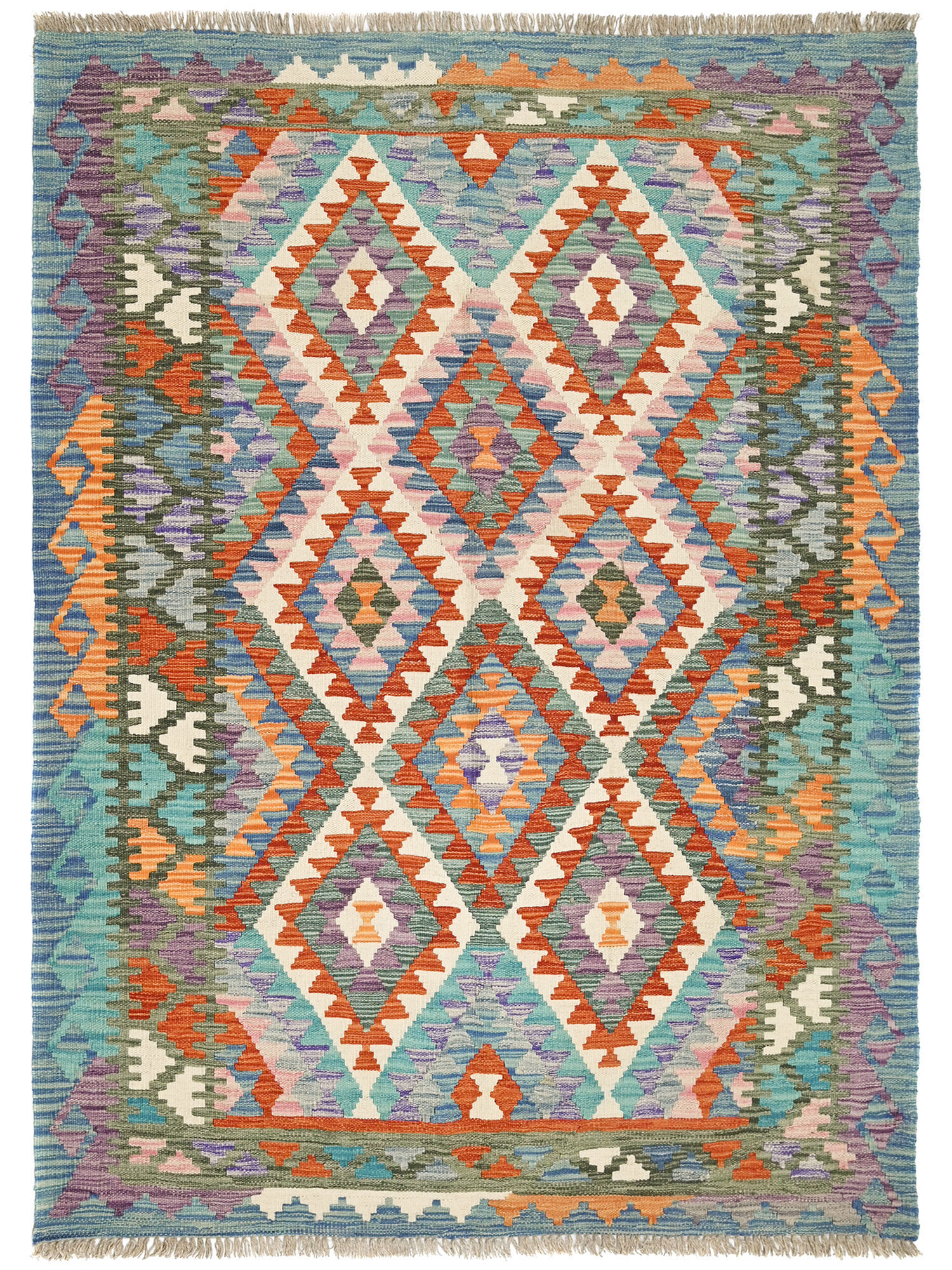 Kelim Afghan Old style Matta 130x182