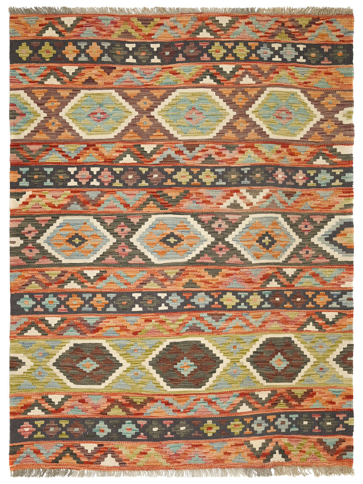 Kelim Afghan Old style Matta 125x170
