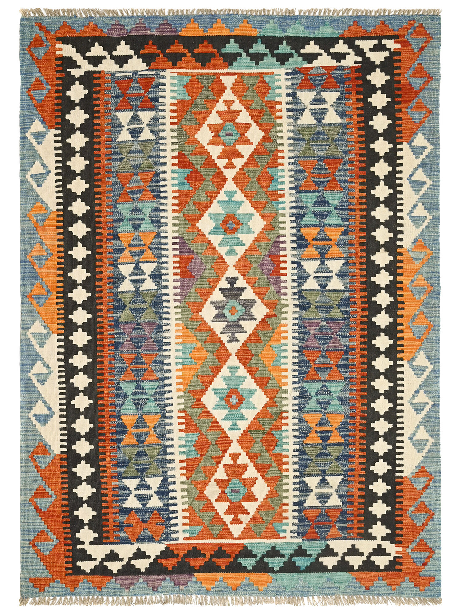 Kelim Afghan Old style Matta 130x184