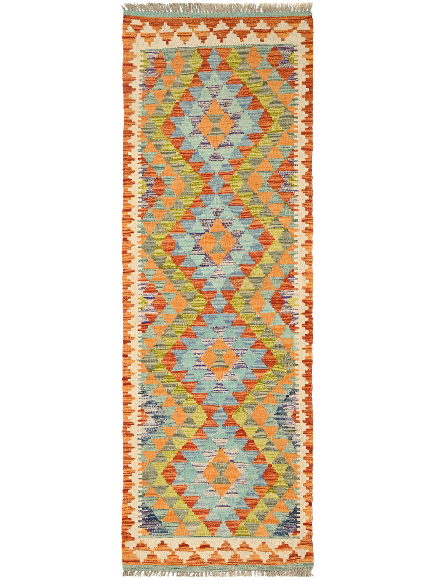 Kelim Afghan Old style Matta 65x194