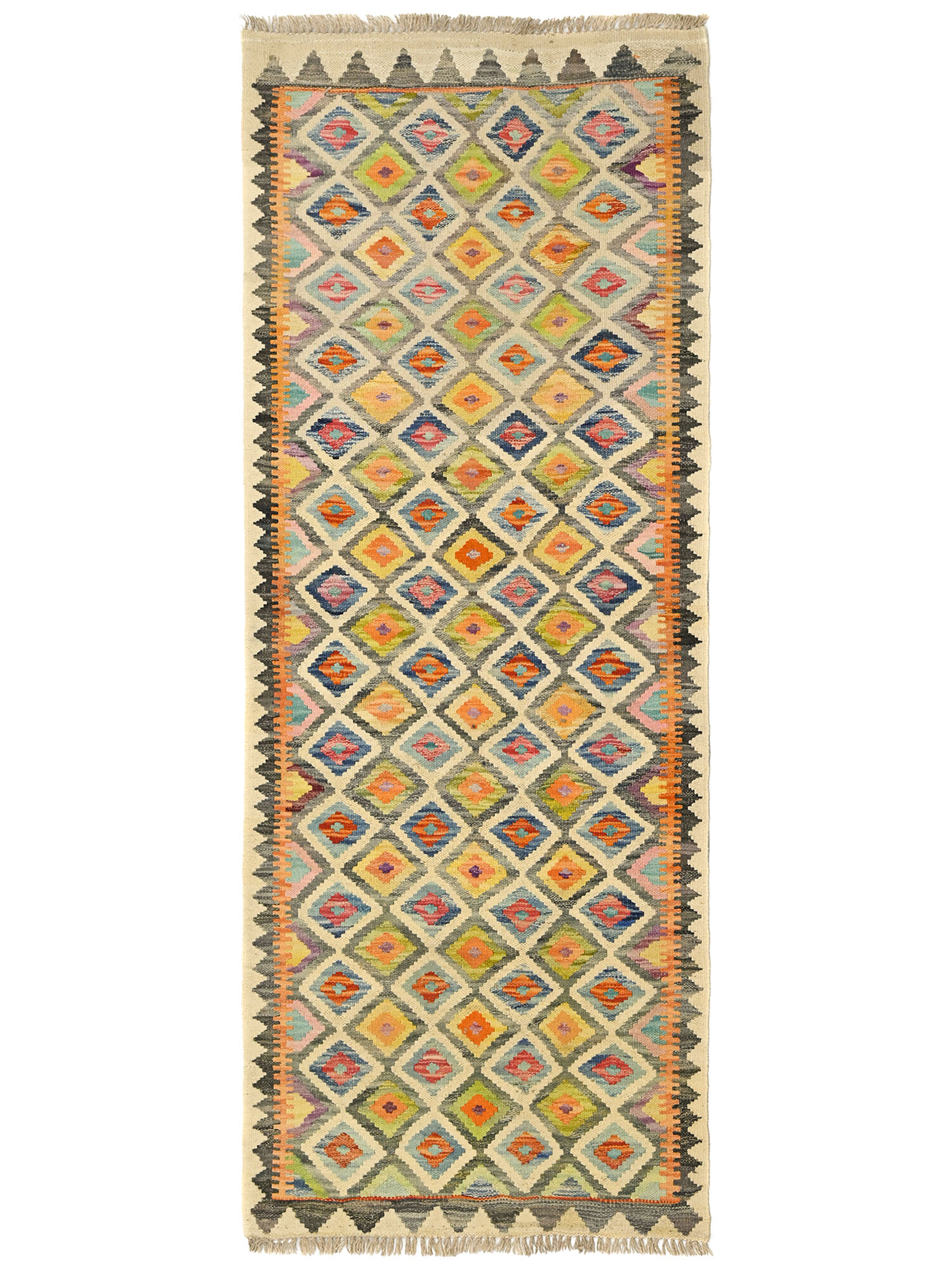 Kelim Afghan Old style Matta 76x199