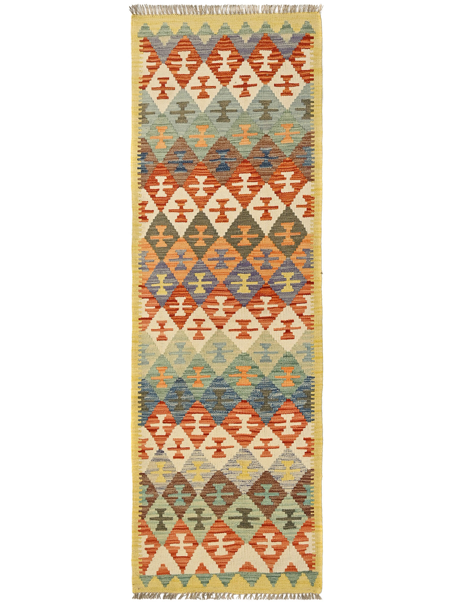 Kelim Afghan Old style Matta 63x193
