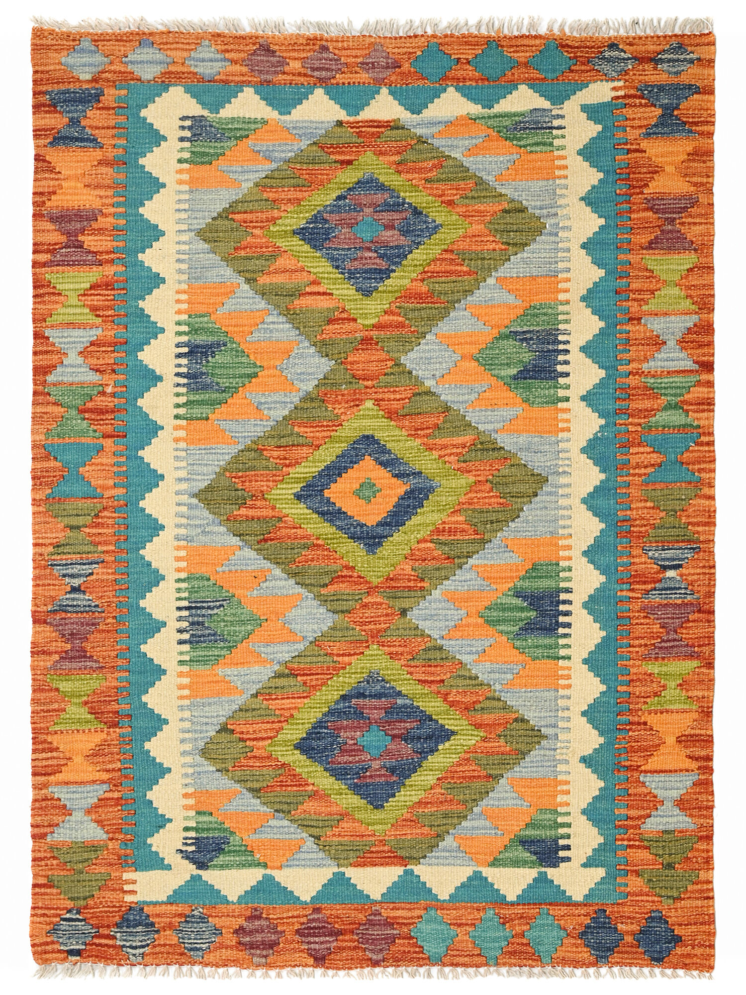Kelim Afghan Old style Matta 90x126