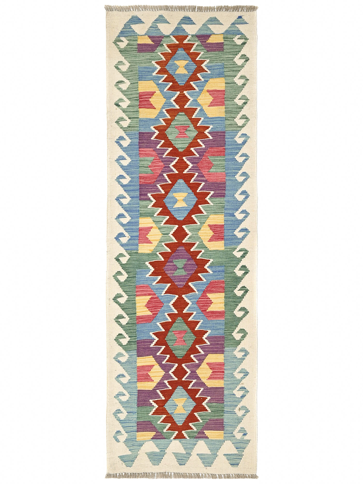Kelim Afghan Old style Matta 66x203