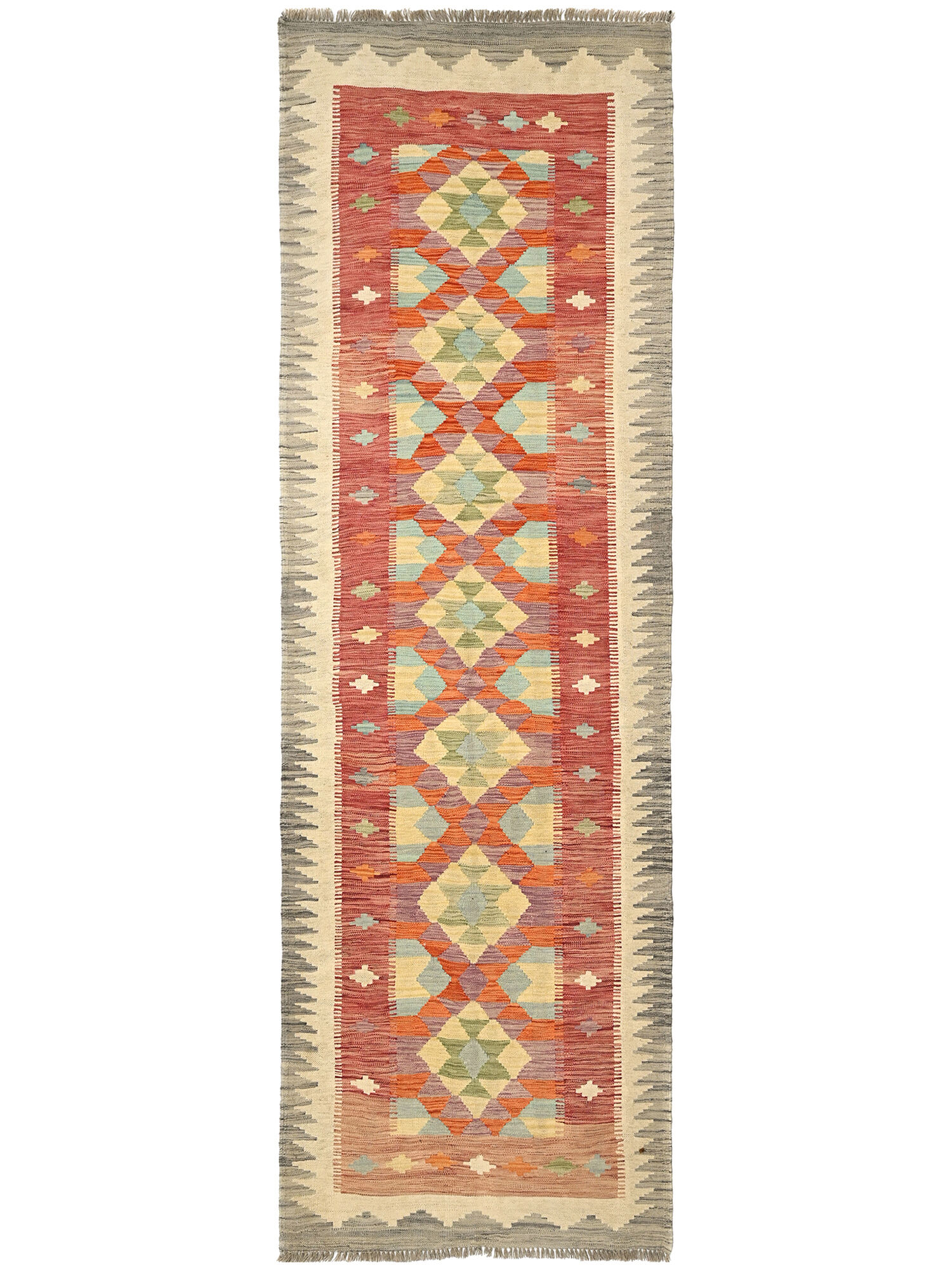 Kelim Afghan Old style Matta 96x302